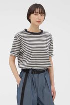 【マーガレットハウエル/MARGARET HOWELL】のCOTTON LINEN MULTI STRIPE JERSEY TOP 人気、トレンドファッション・服の通販 founy(ファニー) ファッション Fashion レディースファッション Fashion for Women トップス・カットソー Cut & Sew Tops シャツ・ブラウス・オフィスカジュアル Elegant Blouses & Button-Ups ロングTシャツ・Tシャツ Longline T-Shirts & Tees カットソー・ベーシックTシャツ Cut-and-Sewn Tops / Stretch Tees & Basics ショート Short, Short Length ストライプ Stripe, Striped Pattern スリーブ Sleeve, Long Sleeve / Short Sleeve バランス Balance, Style Balance リネン Linen, Linen Fabric リラックス Relax, Relaxed Fit ワイド Wide, Wide Fit thumbnail チエツク|ID: prp329100004932800 ipo3291000000037024800