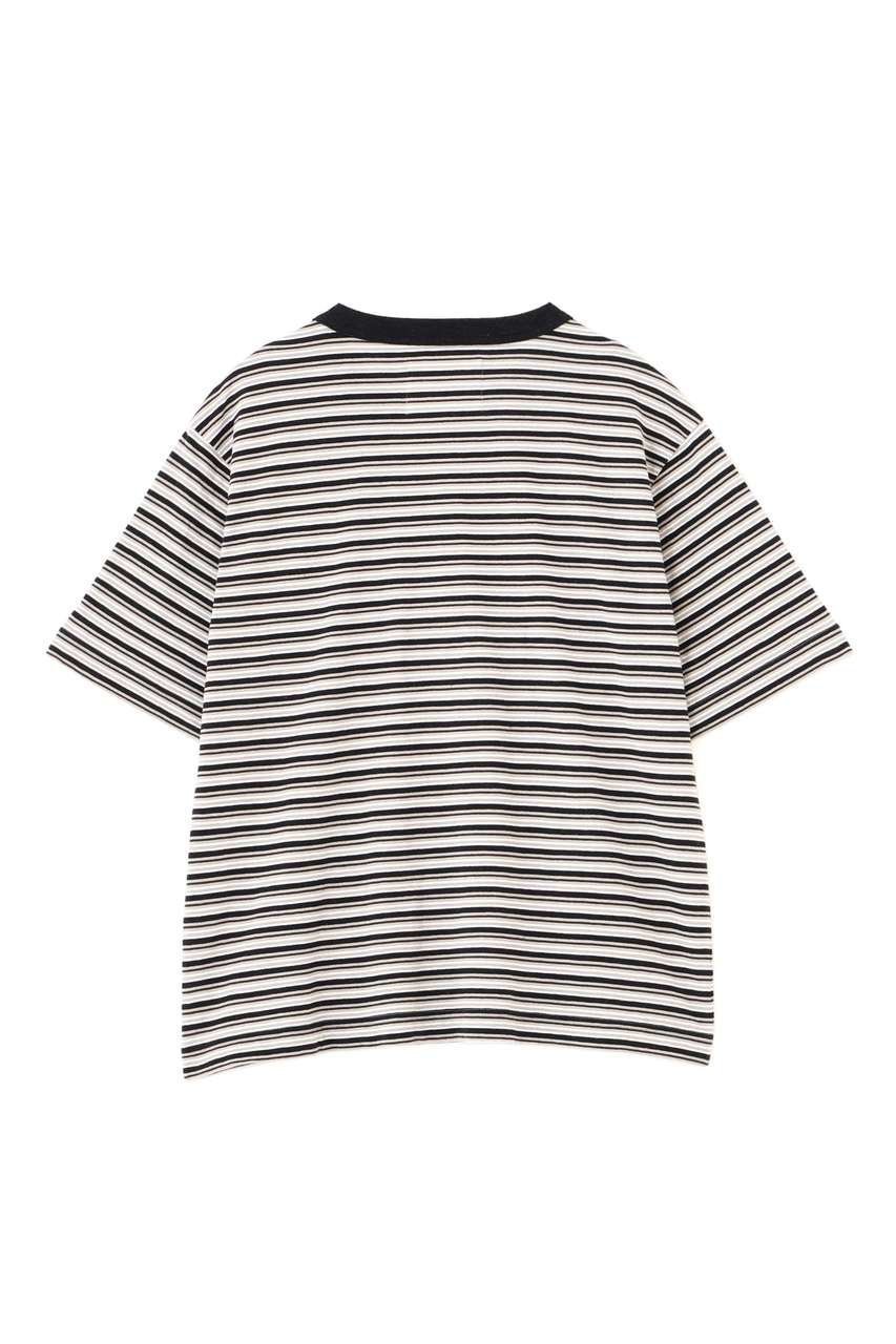 【マーガレットハウエル/MARGARET HOWELL】のCOTTON LINEN MULTI STRIPE JERSEY TOP 人気、トレンドファッション・服の通販 founy(ファニー) 　ファッション　Fashion　レディースファッション　Fashion for Women　トップス・カットソー　Cut & Sew Tops　シャツ・ブラウス・オフィスカジュアル　Elegant Blouses & Button-Ups　ロングTシャツ・Tシャツ　Longline T-Shirts & Tees　カットソー・ベーシックTシャツ　Cut-and-Sewn Tops / Stretch Tees & Basics　ショート　Short, Short Length　ストライプ　Stripe, Striped Pattern　スリーブ　Sleeve, Long Sleeve / Short Sleeve　バランス　Balance, Style Balance　リネン　Linen, Linen Fabric　リラックス　Relax, Relaxed Fit　ワイド　Wide, Wide Fit　other-6|ID: prp329100004932800 ipo3291000000037024805