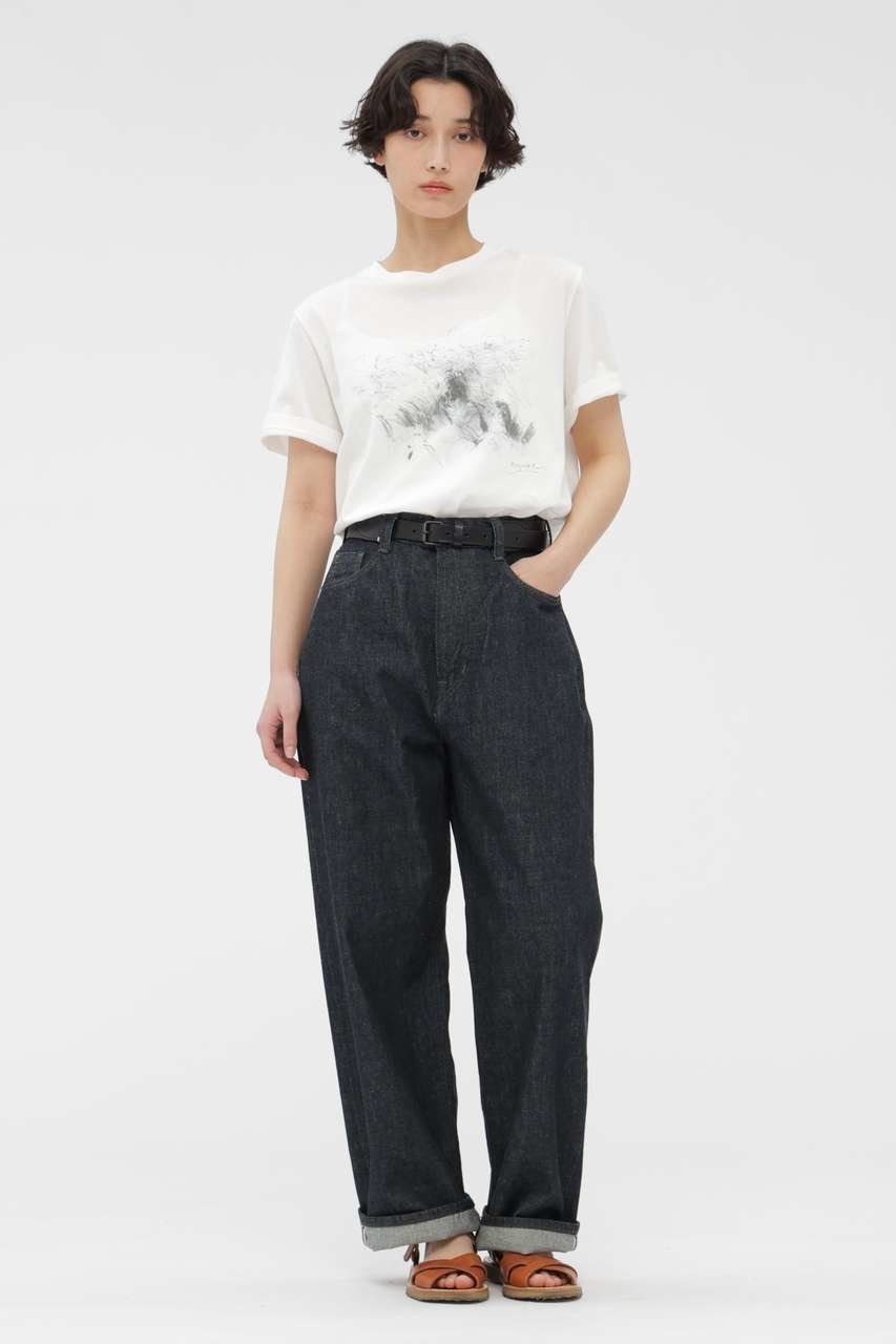 【マーガレットハウエル/MARGARET HOWELL】のLANDSCAPE PRINT COTTON JERSEY TOP 人気、トレンドファッション・服の通販 founy(ファニー) 　ファッション　Fashion　レディースファッション　Fashion for Women　トップス・カットソー　Cut & Sew Tops　シャツ・ブラウス・オフィスカジュアル　Elegant Blouses & Button-Ups　ロングTシャツ・Tシャツ　Longline T-Shirts & Tees　カットソー・ベーシックTシャツ　Cut-and-Sewn Tops / Stretch Tees & Basics　ショート　Short, Short Length　スリーブ　Sleeve, Long Sleeve / Short Sleeve　プリント　Print, Printed Pattern　マーガレット　Marguerite, Daisy Pattern　モチーフ　Motif, Design Theme　other-2|ID: prp329100004932803 ipo3291000000037024825