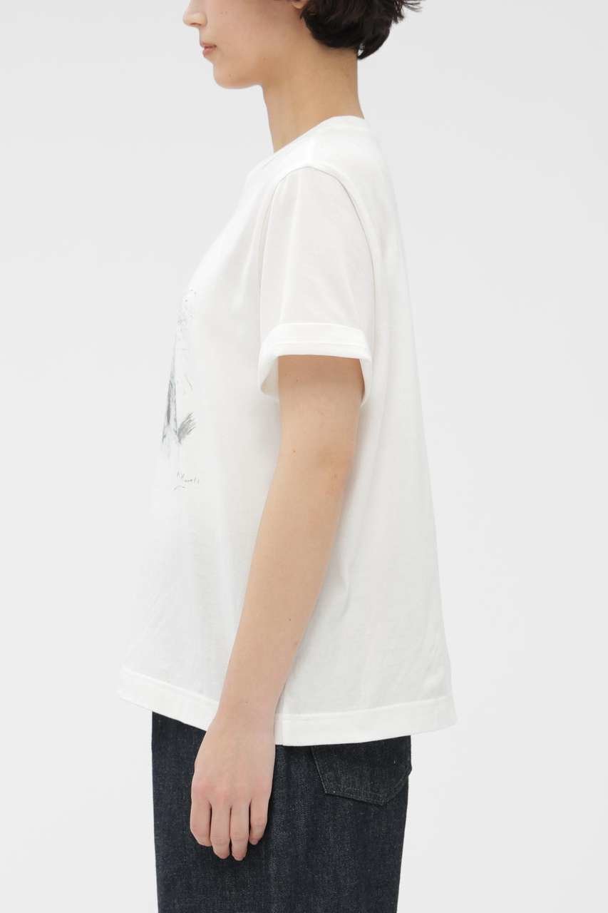 【マーガレットハウエル/MARGARET HOWELL】のLANDSCAPE PRINT COTTON JERSEY TOP 人気、トレンドファッション・服の通販 founy(ファニー) 　ファッション　Fashion　レディースファッション　Fashion for Women　トップス・カットソー　Cut & Sew Tops　シャツ・ブラウス・オフィスカジュアル　Elegant Blouses & Button-Ups　ロングTシャツ・Tシャツ　Longline T-Shirts & Tees　カットソー・ベーシックTシャツ　Cut-and-Sewn Tops / Stretch Tees & Basics　ショート　Short, Short Length　スリーブ　Sleeve, Long Sleeve / Short Sleeve　プリント　Print, Printed Pattern　マーガレット　Marguerite, Daisy Pattern　モチーフ　Motif, Design Theme　other-3|ID: prp329100004932803 ipo3291000000037024826