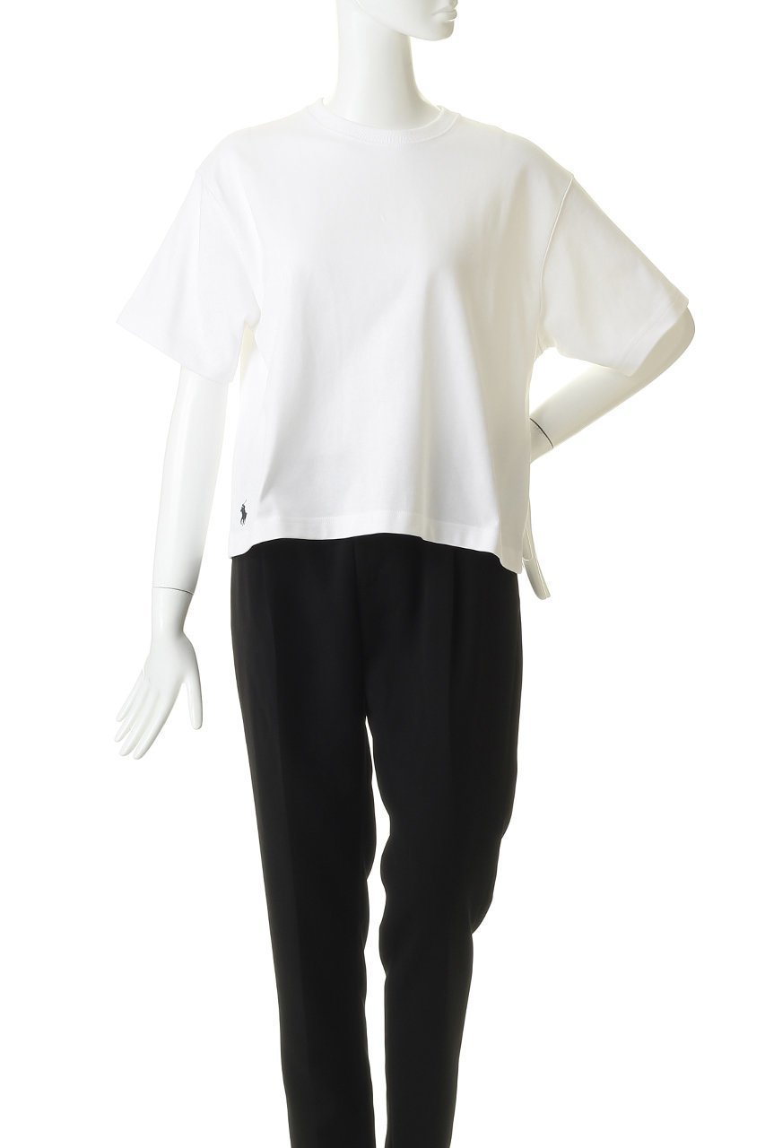 【ラルフローレン/RALPH LAUREN】の【POLO RALPH LAUREN】コットン ジャージー クロップド クルーネック Tシャツ 人気、トレンドファッション・服の通販 founy(ファニー) 　ファッション　Fashion　レディースファッション　Fashion for Women　トップス・カットソー　Cut & Sew Tops　シャツ・ブラウス・オフィスカジュアル　Elegant Blouses & Button-Ups　ロングTシャツ・Tシャツ　Longline T-Shirts & Tees　カットソー・ベーシックTシャツ　Cut-and-Sewn Tops / Stretch Tees & Basics　クロップド　Cropped, Short Length　ショート　Short, Short Length　スリーブ　Sleeve, Long Sleeve / Short Sleeve　バランス　Balance, Style Balance　今季　This Season, Current Season　other-2|ID: prp329100004932804 ipo3291000000037024832