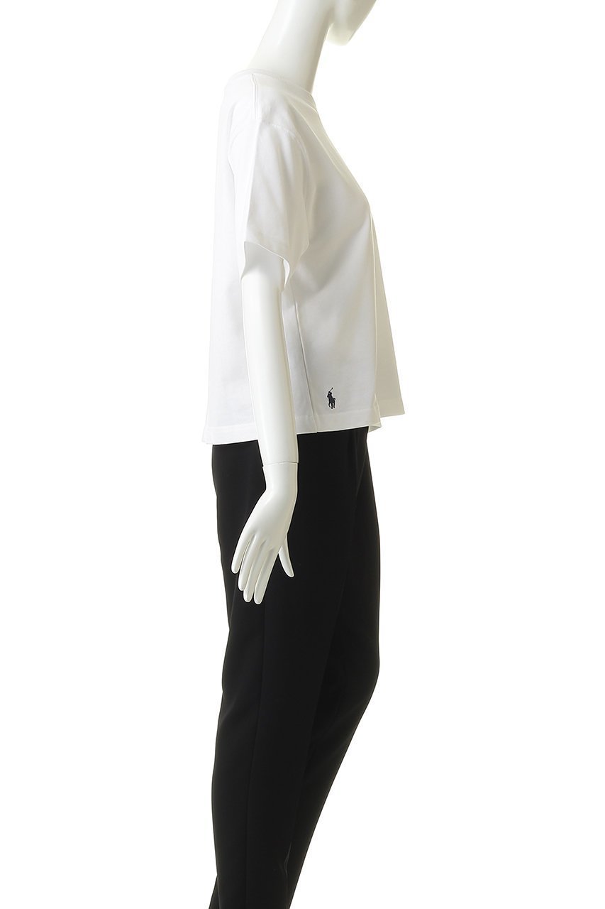 【ラルフローレン/RALPH LAUREN】の【POLO RALPH LAUREN】コットン ジャージー クロップド クルーネック Tシャツ 人気、トレンドファッション・服の通販 founy(ファニー) 　ファッション　Fashion　レディースファッション　Fashion for Women　トップス・カットソー　Cut & Sew Tops　シャツ・ブラウス・オフィスカジュアル　Elegant Blouses & Button-Ups　ロングTシャツ・Tシャツ　Longline T-Shirts & Tees　カットソー・ベーシックTシャツ　Cut-and-Sewn Tops / Stretch Tees & Basics　クロップド　Cropped, Short Length　ショート　Short, Short Length　スリーブ　Sleeve, Long Sleeve / Short Sleeve　バランス　Balance, Style Balance　今季　This Season, Current Season　other-3|ID: prp329100004932804 ipo3291000000037024833