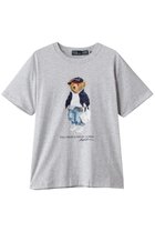 【ラルフローレン/RALPH LAUREN】の【POLO RALPH LAUREN】Polo ベア コットン ジャージー Tシャツ 人気、トレンドファッション・服の通販 founy(ファニー) ファッション Fashion レディースファッション Fashion for Women トップス・カットソー Cut & Sew Tops シャツ・ブラウス・オフィスカジュアル Elegant Blouses & Button-Ups ロングTシャツ・Tシャツ Longline T-Shirts & Tees カットソー・ベーシックTシャツ Cut-and-Sewn Tops / Stretch Tees & Basics ショート Short, Short Length シンプル Simple, Minimal ストレート Straight, Straight Cut スリーブ Sleeve, Long Sleeve / Short Sleeve バランス Balance, Style Balance フィット Fit, Slim Fit フロント Front, Front Design プリント Print, Printed Pattern ボトム Bottoms, Lower Wear ワイド Wide, Wide Fit 人気 Popular, Best Seller thumbnail グレー|ID: prp329100004932805 ipo3291000000037024837