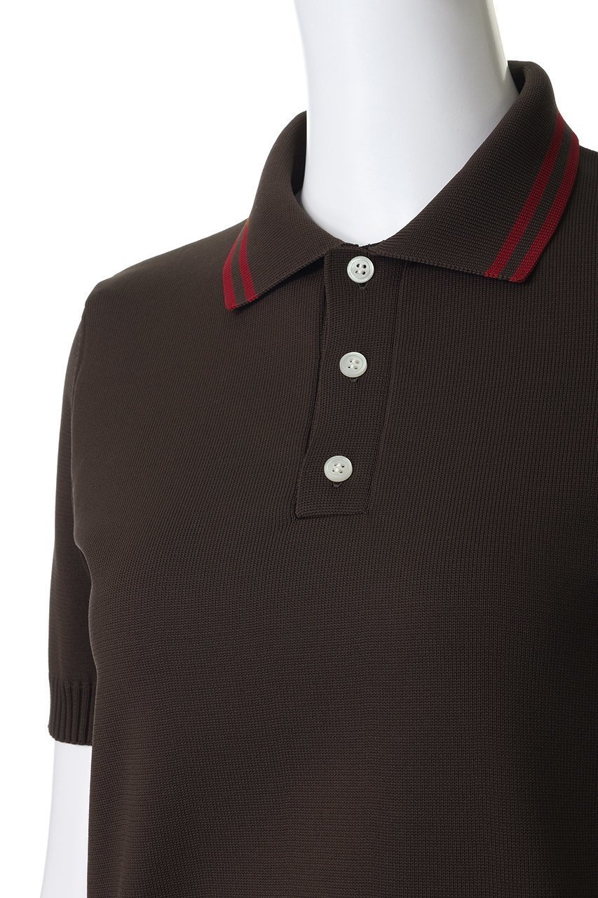 【マディソンブルー/MADISONBLUE】のDOUBLE STRIPE COLLAR POLO KNIT ポロニット 人気、トレンドファッション・服の通販 founy(ファニー) 　ファッション　Fashion　レディースファッション　Fashion for Women　トップス・カットソー　Cut & Sew Tops　ニット　Knit Tops & Sweaters　シャツ・ブラウス・オフィスカジュアル　Elegant Blouses & Button-Ups　ロングTシャツ・Tシャツ　Longline T-Shirts & Tees　カットソー・ベーシックTシャツ　Cut-and-Sewn Tops / Stretch Tees & Basics　ストレッチ　Stretch, Stretchy Fabric　スポーティ　Sporty, Casual Athletic　スリーブ　Sleeve, Long Sleeve / Short Sleeve　ロング　Long, Long-Length　エレガント 上品　Elegant　再入荷　Restock / Back in Stock　日本製　Made In Japan　軽量　Lightweight, Ultra Light　other-5|ID: prp329100004932812 ipo3291000000037024906