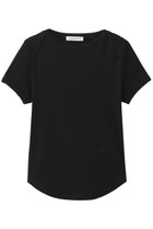 【マディソンブルー/MADISONBLUE】のEMBROIDERED TRIM BOAT NECK TEE S/COTTON ボートネックTシャツ 人気、トレンドファッション・服の通販 founy(ファニー) ファッション Fashion レディースファッション Fashion for Women トップス・カットソー Cut & Sew Tops シャツ・ブラウス・オフィスカジュアル Elegant Blouses & Button-Ups ロングTシャツ・Tシャツ Longline T-Shirts & Tees カットソー・ベーシックTシャツ Cut-and-Sewn Tops / Stretch Tees & Basics おすすめ Recommended / Our Picks ショート Short, Short Length スリーブ Sleeve, Long Sleeve / Short Sleeve フレア Flare, Flared ボトム Bottoms, Lower Wear モチーフ Motif, Design Theme エレガント 上品 Elegant 再入荷 Restock / Back in Stock 半袖 Short Sleeve, Half Sleeve thumbnail ブラック|ID: prp329100004932815 ipo3291000000037024928