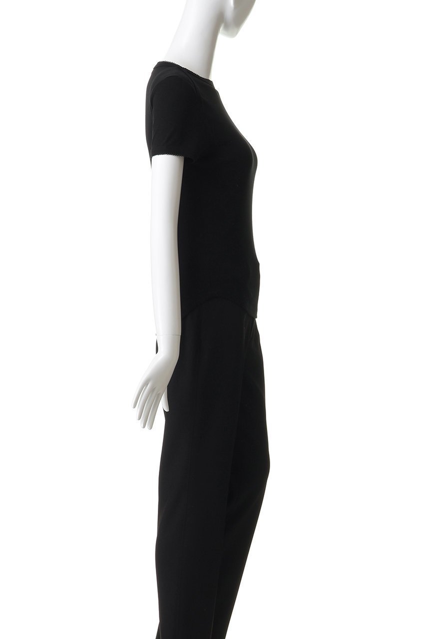 【マディソンブルー/MADISONBLUE】のEMBROIDERED TRIM BOAT NECK TEE S/COTTON ボートネックTシャツ 人気、トレンドファッション・服の通販 founy(ファニー) 　ファッション　Fashion　レディースファッション　Fashion for Women　トップス・カットソー　Cut & Sew Tops　シャツ・ブラウス・オフィスカジュアル　Elegant Blouses & Button-Ups　ロングTシャツ・Tシャツ　Longline T-Shirts & Tees　カットソー・ベーシックTシャツ　Cut-and-Sewn Tops / Stretch Tees & Basics　おすすめ　Recommended / Our Picks　ショート　Short, Short Length　スリーブ　Sleeve, Long Sleeve / Short Sleeve　フレア　Flare, Flared　ボトム　Bottoms, Lower Wear　モチーフ　Motif, Design Theme　エレガント 上品　Elegant　再入荷　Restock / Back in Stock　半袖　Short Sleeve, Half Sleeve　other-3|ID: prp329100004932815 ipo3291000000037024930