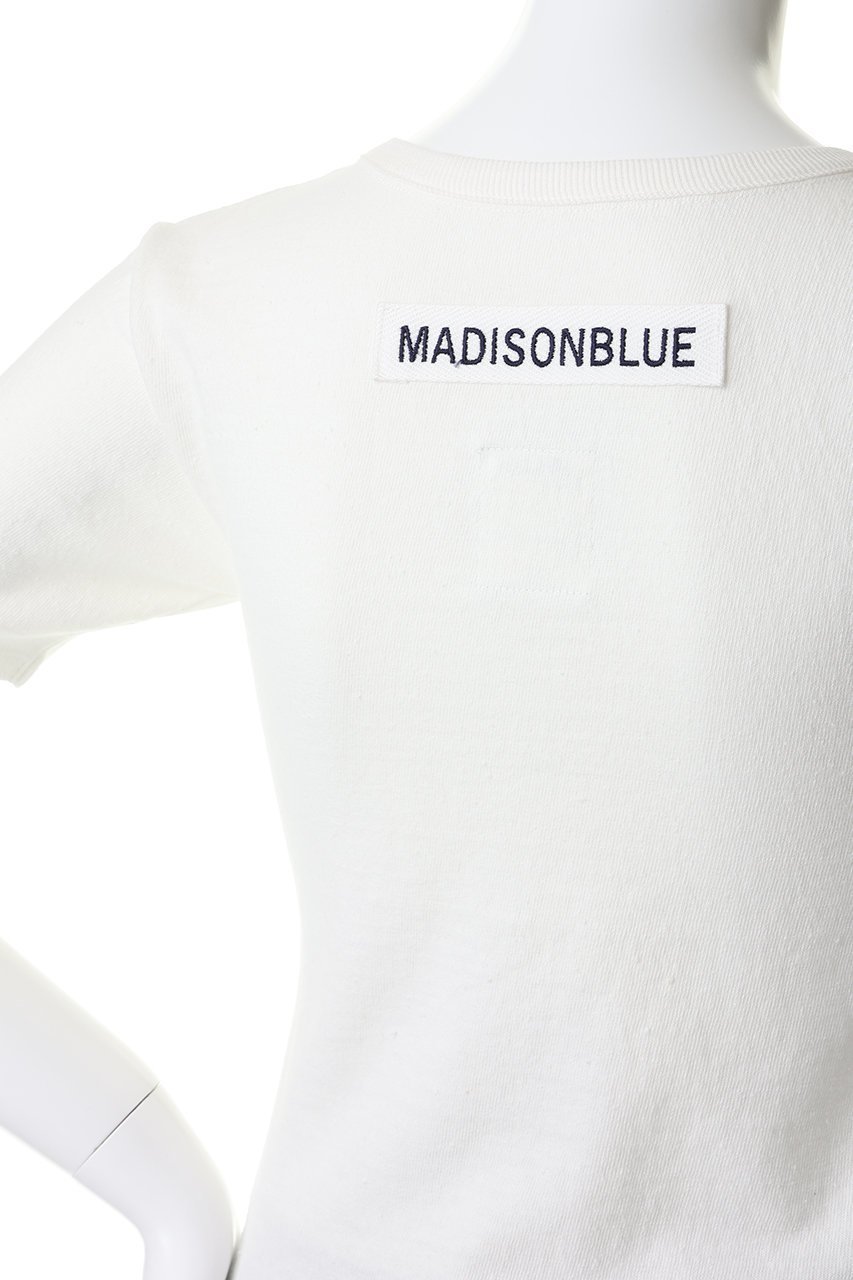 【マディソンブルー/MADISONBLUE】のCREWNECK TEE COTTON クルーネックTシャツ 人気、トレンドファッション・服の通販 founy(ファニー) 　ファッション　Fashion　レディースファッション　Fashion for Women　トップス・カットソー　Cut & Sew Tops　シャツ・ブラウス・オフィスカジュアル　Elegant Blouses & Button-Ups　ロングTシャツ・Tシャツ　Longline T-Shirts & Tees　カットソー・ベーシックTシャツ　Cut-and-Sewn Tops / Stretch Tees & Basics　ショート　Short, Short Length　スリーブ　Sleeve, Long Sleeve / Short Sleeve　デニム　Denim, Jeans Material　フィット　Fit, Slim Fit　フレア　Flare, Flared　ベーシック　Basic, Essential　半袖　Short Sleeve, Half Sleeve　新作・新入荷　New Arrivals / New In　other-5|ID: prp329100004932817 ipo3291000000037024945