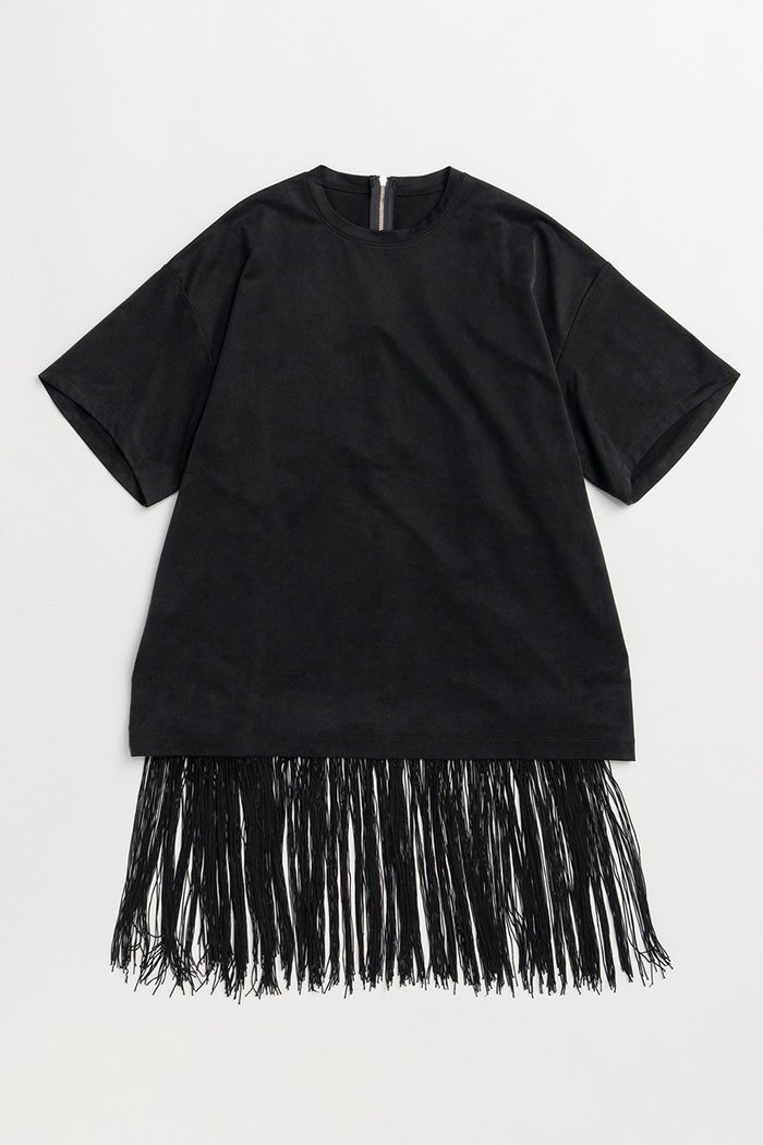 【メゾンスペシャル/MAISON SPECIAL】のFringe Cupra Jersey T-Shirt/フリンジキュプラジャージTシャツ インテリア・キッズ・メンズ・レディースファッション・服の通販 founy(ファウニー) https://founy.com/ ファッション Fashion レディースファッション Fashion for Women トップス・カットソー Cut & Sew Tops シャツ・ブラウス・オフィスカジュアル Elegant Blouses & Button-Ups ロングTシャツ・Tシャツ Longline T-Shirts & Tees カットソー・ベーシックTシャツ Cut-and-Sewn Tops / Stretch Tees & Basics インナー Innerwear ヴィンテージ Vintage Style 秋 Autumn カットソー Cut and Sewn Top キャミソール Camisole, Spaghetti Strap Top キュプラ Cupro, Eco Fabric ショート Short, Short Length シンプル Simple, Minimal ジャケット Jacket, Outerwear スリーブ Sleeve, Long Sleeve / Short Sleeve ドレープ Drape, Draping Fabric ビッグ Big, Oversized フリンジ Fringe, Tassel メッシュ Mesh, Net Fabric リラックス Relax, Relaxed Fit ルーズ Loose, Oversized エレガント 上品 Elegant |ID: prp329100004932826 ipo3291000000037025020