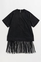 【メゾンスペシャル/MAISON SPECIAL】のFringe Cupra Jersey T-Shirt/フリンジキュプラジャージTシャツ 人気、トレンドファッション・服の通販 founy(ファニー) ファッション Fashion レディースファッション Fashion for Women トップス・カットソー Cut & Sew Tops シャツ・ブラウス・オフィスカジュアル Elegant Blouses & Button-Ups ロングTシャツ・Tシャツ Longline T-Shirts & Tees カットソー・ベーシックTシャツ Cut-and-Sewn Tops / Stretch Tees & Basics インナー Innerwear ヴィンテージ Vintage Style 秋 Autumn カットソー Cut and Sewn Top キャミソール Camisole, Spaghetti Strap Top キュプラ Cupro, Eco Fabric ショート Short, Short Length シンプル Simple, Minimal ジャケット Jacket, Outerwear スリーブ Sleeve, Long Sleeve / Short Sleeve ドレープ Drape, Draping Fabric ビッグ Big, Oversized フリンジ Fringe, Tassel メッシュ Mesh, Net Fabric リラックス Relax, Relaxed Fit ルーズ Loose, Oversized エレガント 上品 Elegant 新作・新入荷 New Arrivals / New In thumbnail BLK(ブラック)|ID: prp329100004932826 ipo3291000000037025021
