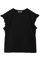 【スローン/SLOANE】のコットン フリルフレンチスリーブ 人気、トレンドファッション・服の通販 founy(ファニー) ファッション Fashion レディースファッション Fashion for Women トップス・カットソー Cut & Sew Tops シャツ・ブラウス・オフィスカジュアル Elegant Blouses & Button-Ups ロングTシャツ・Tシャツ Longline T-Shirts & Tees カットソー・ベーシックTシャツ Cut-and-Sewn Tops / Stretch Tees & Basics ギャザー Gathered, Ruffled ショート Short, Short Length スリーブ Sleeve, Long Sleeve / Short Sleeve フェミニン Feminine, Girly フリル Frill, Ruffle 抗菌 Antibacterial, Bacteria-Resistant 新作・新入荷 New Arrivals / New In thumbnail ブラック|ID: prp329100004932829 ipo3291000000037025048