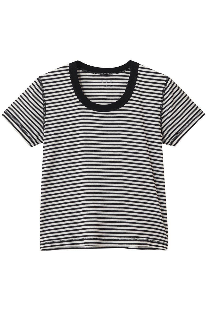 【スリー ドッツ/three dots】の80ストレッチコットン コットンジェシカ インテリア・キッズ・メンズ・レディースファッション・服の通販 founy(ファニー) 　ファッション　Fashion　レディースファッション　Fashion for Women　トップス・カットソー　Cut & Sew Tops　シャツ・ブラウス・オフィスカジュアル　Elegant Blouses & Button-Ups　ロングTシャツ・Tシャツ　Longline T-Shirts & Tees　カットソー・ベーシックTシャツ　Cut-and-Sewn Tops / Stretch Tees & Basics　おすすめ　Recommended / Our Picks　インナー　Innerwear　コンパクト　Compact, Small Size　ショート　Short, Short Length　シンプル　Simple, Minimal　ストレッチ　Stretch, Stretchy Fabric　スリーブ　Sleeve, Long Sleeve / Short Sleeve　定番　Standard, Basic Item　新作・新入荷　New Arrivals / New In　ブラックストライプ|ID: prp329100004932831 ipo3291000000037025065