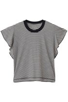 【スリー ドッツ/three dots】の80ストレッチコットン ラッフルタンク 人気、トレンドファッション・服の通販 founy(ファニー) ファッション Fashion レディースファッション Fashion for Women トップス・カットソー Cut & Sew Tops キャミソール&ノースリーブ Camisoles & Sleeveless Tops シャツ・ブラウス・オフィスカジュアル Elegant Blouses & Button-Ups ロングTシャツ・Tシャツ Longline T-Shirts & Tees カットソー・ベーシックTシャツ Cut-and-Sewn Tops / Stretch Tees & Basics エレガント 上品 Elegant キャミソール Camisole, Spaghetti Strap Top コンパクト Compact, Small Size ショート Short, Short Length ストレッチ Stretch, Stretchy Fabric タンク Tank Top, Sleeveless Top トレンド Trend, Trending Now ラッフル Ruffle, Frill 新作・新入荷 New Arrivals / New In thumbnail ブラックストライプ|ID: prp329100004932832 ipo3291000000037025074