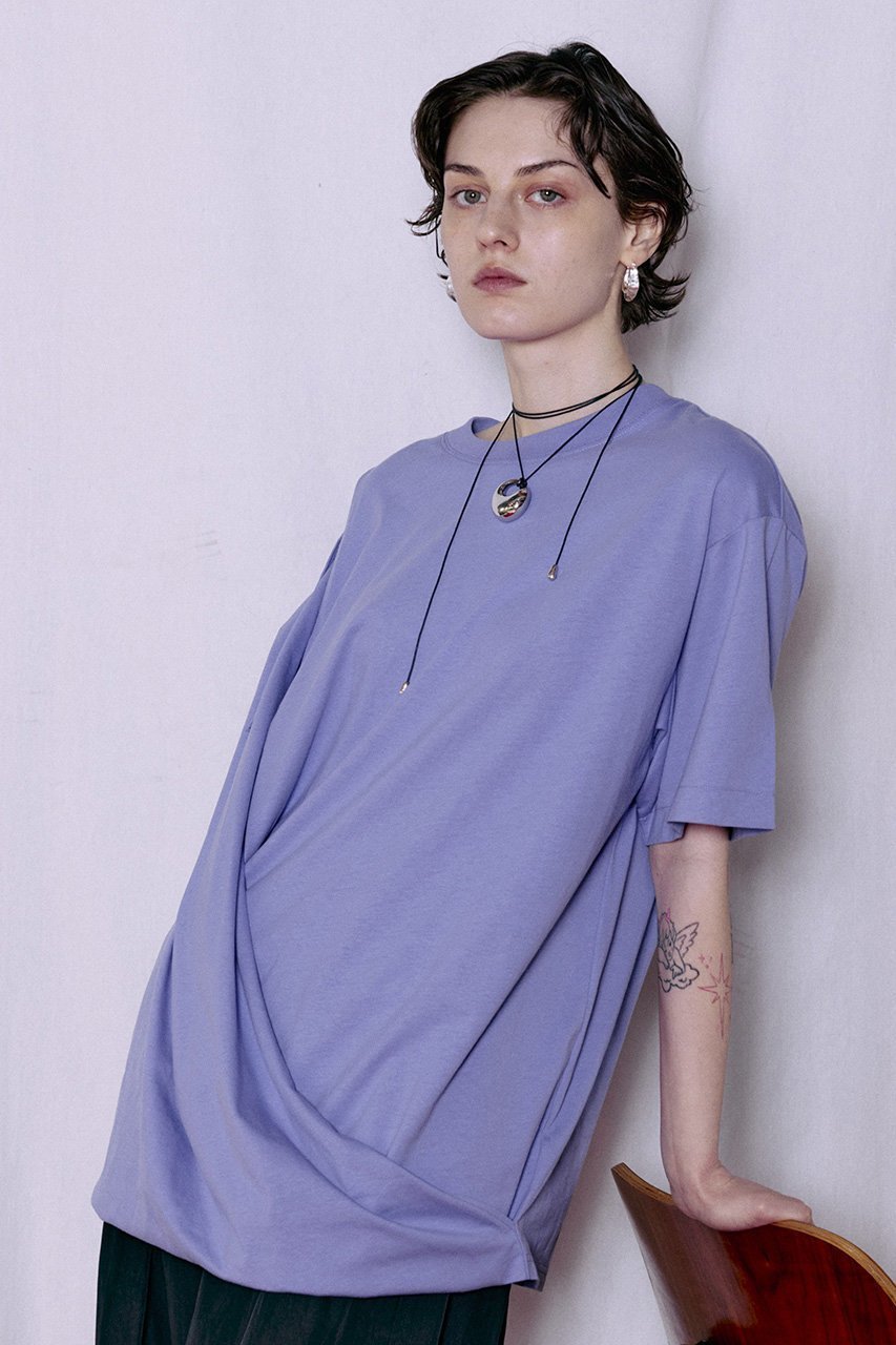 【メゾンスペシャル/MAISON SPECIAL】のAsymmetrical Drape T-Shirt/アシンメトリードレープTEE 人気、トレンドファッション・服の通販 founy(ファニー) 　ファッション　Fashion　レディースファッション　Fashion for Women　トップス・カットソー　Cut & Sew Tops　シャツ・ブラウス・オフィスカジュアル　Elegant Blouses & Button-Ups　ロングTシャツ・Tシャツ　Longline T-Shirts & Tees　カットソー・ベーシックTシャツ　Cut-and-Sewn Tops / Stretch Tees & Basics　カットソー　Cut and Sewn Top　ショート　Short, Short Length　スリット　Slit, Slit Detail　スリーブ　Sleeve, Long Sleeve / Short Sleeve　ドレープ　Drape, Draping Fabric　バランス　Balance, Style Balance　ボトム　Bottoms, Lower Wear　新作・新入荷　New Arrivals / New In　other-5|ID: prp329100004932833 ipo3291000000037025087