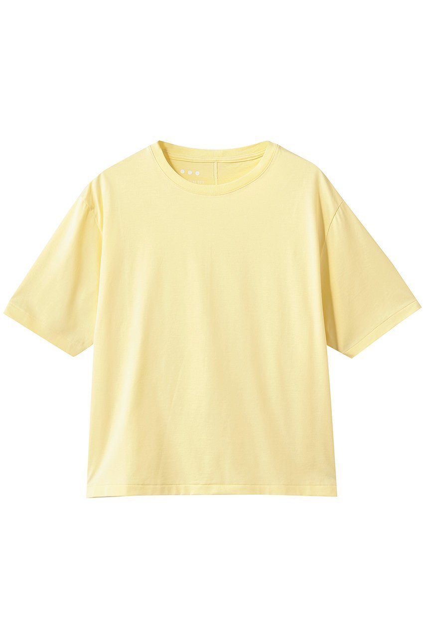 【スリー ドッツ/three dots】のスビン28ジャージー クルーネックTシャツ インテリア・キッズ・メンズ・レディースファッション・服の通販 founy(ファニー) 　ファッション　Fashion　レディースファッション　Fashion for Women　トップス・カットソー　Cut & Sew Tops　シャツ・ブラウス・オフィスカジュアル　Elegant Blouses & Button-Ups　ロングTシャツ・Tシャツ　Longline T-Shirts & Tees　カットソー・ベーシックTシャツ　Cut-and-Sewn Tops / Stretch Tees & Basics　ショート　Short, Short Length　シンプル　Simple, Minimal　ストレッチ　Stretch, Stretchy Fabric　スラックス　Slacks, Dress Pants　スリーブ　Sleeve, Long Sleeve / Short Sleeve　ダウン　Down, Puffer　デニム　Denim, Jeans Material　新作・新入荷　New Arrivals / New In　レモン|ID: prp329100004932835 ipo3291000000037025101