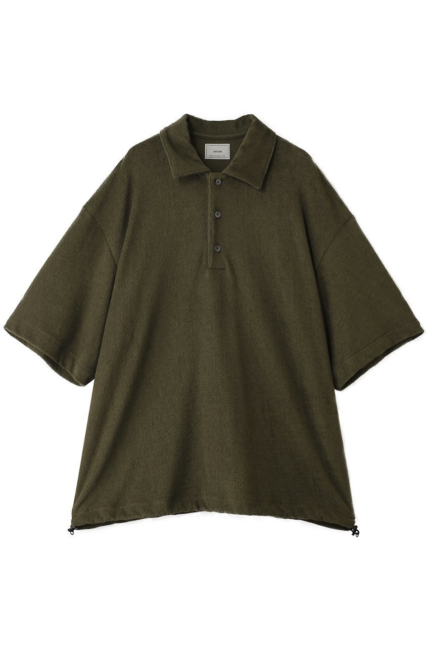 【エビコン/EVCON】の【UNISEX】PILE POLO S/S TEE インテリア・キッズ・メンズ・レディースファッション・服の通販 founy(ファニー) 　ファッション　Fashion　レディースファッション　Fashion for Women　トップス・カットソー　Cut & Sew Tops　シャツ・ブラウス・オフィスカジュアル　Elegant Blouses & Button-Ups　ロングTシャツ・Tシャツ　Longline T-Shirts & Tees　カットソー・ベーシックTシャツ　Cut-and-Sewn Tops / Stretch Tees & Basics　ユニセックス　Unisex, Genderless　ショート　Short, Short Length　スリーブ　Sleeve, Long Sleeve / Short Sleeve　ボックス　Boxy, Box Shape　ポロシャツ　Polo Shirt, Collared Tee　夏　Summer　春　Spring　S/S・春夏　SS, Spring/Summer, Warm Season　KHAKI|ID: prp329100004932839 ipo3291000000037025136
