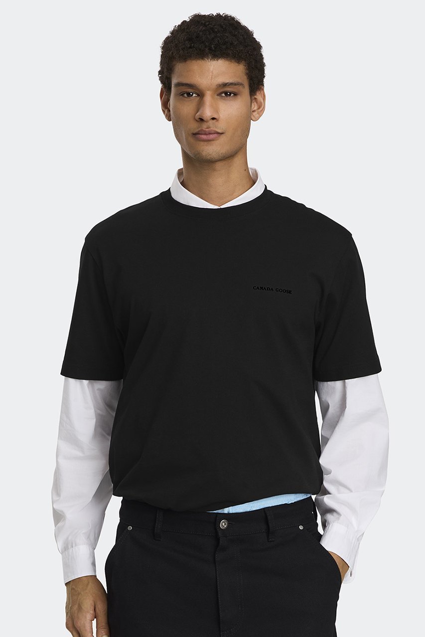 【カナダグース/CANADA GOOSE / MEN】の【MEN】1328M1 Novo T-shirt ノヴォ Tシャツ - グラフィック 人気、トレンドファッション・服の通販 founy(ファニー) 　ファッション　Fashion　メンズファッション　Fashion for Men　トップス・カットソー　Cut & Sew Tops　メンズシャツ　Shirts　グラフィック　Graphic, Graphic Design　ショート　Short, Short Length　スリーブ　Sleeve, Long Sleeve / Short Sleeve　フィット　Fit, Slim Fit　プリント　Print, Printed Pattern　リブニット　Rib Knit, Ribbed Knit　リラックス　Relax, Relaxed Fit　定番　Standard, Basic Item　other-5|ID: prp329100004932840 ipo3291000000037025150