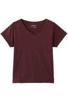 【スリー ドッツ/three dots】のオーガニックスラブ Vネック 人気、トレンドファッション・服の通販 founy(ファニー) ファッション Fashion レディースファッション Fashion for Women トップス・カットソー Cut & Sew Tops シャツ・ブラウス・オフィスカジュアル Elegant Blouses & Button-Ups ロングTシャツ・Tシャツ Longline T-Shirts & Tees カットソー・ベーシックTシャツ Cut-and-Sewn Tops / Stretch Tees & Basics Vネックトップス V-Neck Tops / V-Cut Neckline Shirts ショート Short, Short Length スリーブ Sleeve, Long Sleeve / Short Sleeve ハーフ Half, Half-Length 夏 Summer 新作・新入荷 New Arrivals / New In 春 Spring S/S・春夏 SS, Spring/Summer, Warm Season thumbnail バーガンディー|ID: prp329100004932849 ipo3291000000037025228