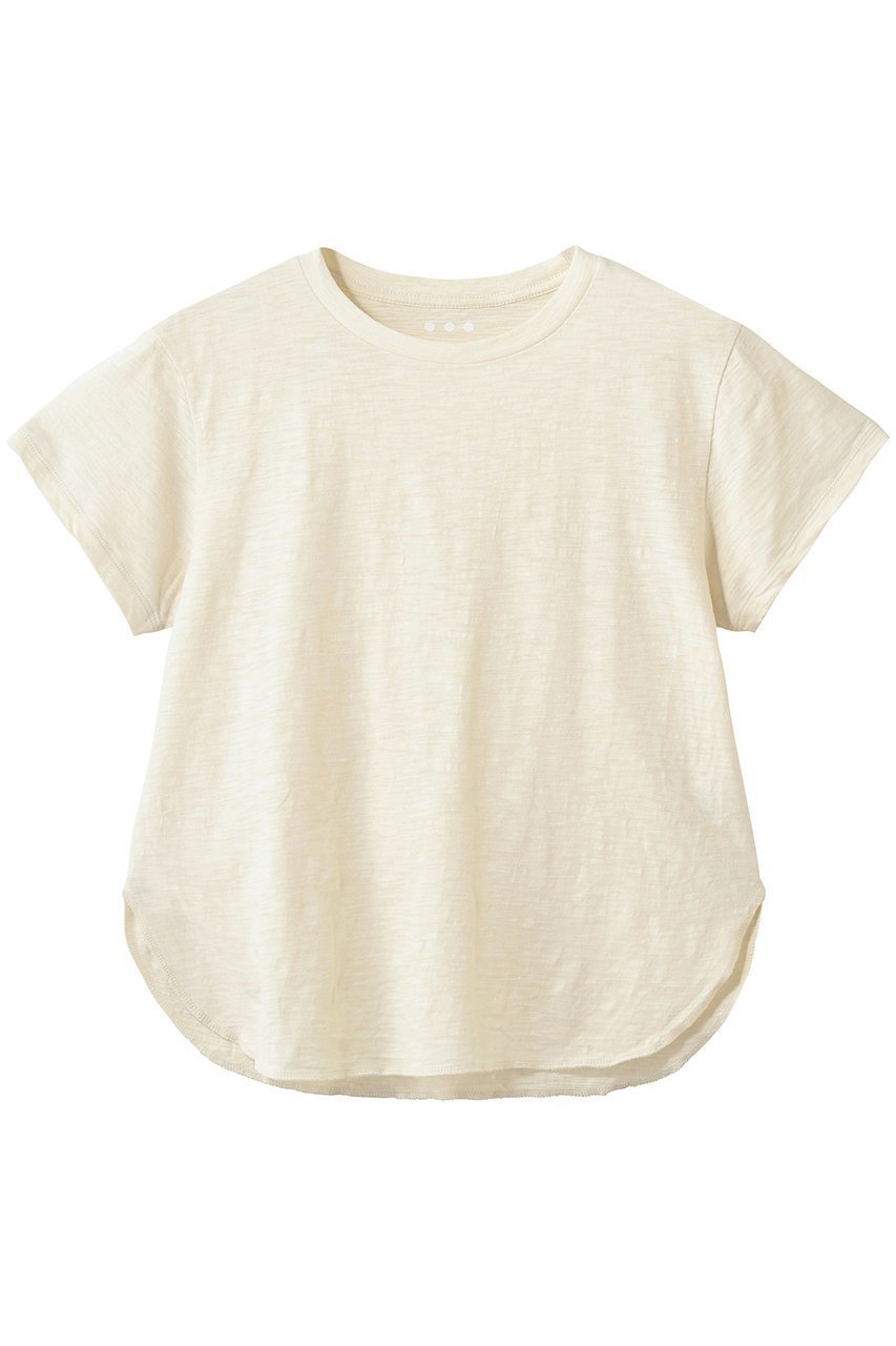 【スリー ドッツ/three dots】のオーガニックスラブ クルーネック インテリア・キッズ・メンズ・レディースファッション・服の通販 founy(ファニー) 　ファッション　Fashion　レディースファッション　Fashion for Women　トップス・カットソー　Cut & Sew Tops　シャツ・ブラウス・オフィスカジュアル　Elegant Blouses & Button-Ups　ロングTシャツ・Tシャツ　Longline T-Shirts & Tees　カットソー・ベーシックTシャツ　Cut-and-Sewn Tops / Stretch Tees & Basics　ショート　Short, Short Length　スリーブ　Sleeve, Long Sleeve / Short Sleeve　ハーフ　Half, Half-Length　ラウンド　Round, Round Neck　夏　Summer　新作・新入荷　New Arrivals / New In　春　Spring　S/S・春夏　SS, Spring/Summer, Warm Season　エクリュ|ID: prp329100004932850 ipo3291000000037025237