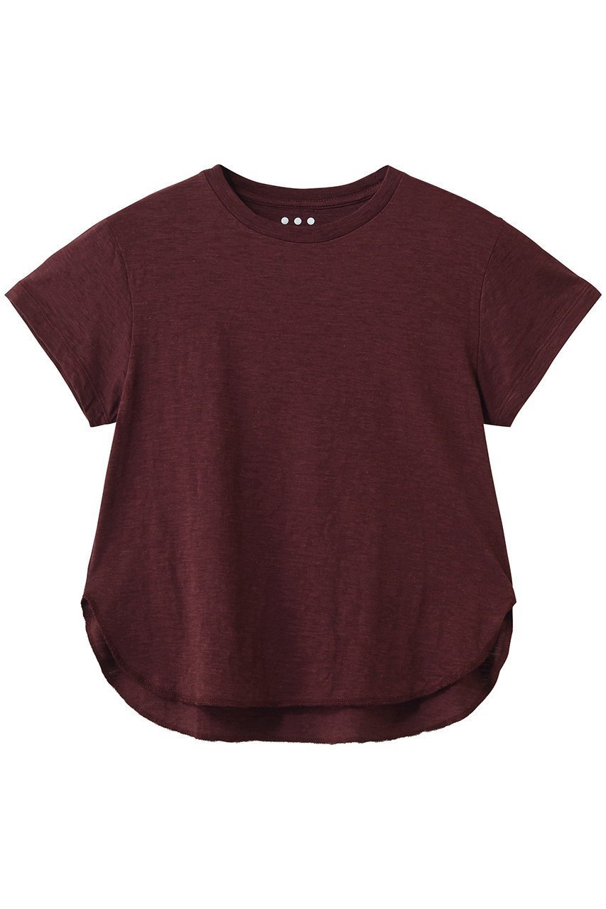 【スリー ドッツ/three dots】のオーガニックスラブ クルーネック インテリア・キッズ・メンズ・レディースファッション・服の通販 founy(ファニー) 　ファッション　Fashion　レディースファッション　Fashion for Women　トップス・カットソー　Cut & Sew Tops　シャツ・ブラウス・オフィスカジュアル　Elegant Blouses & Button-Ups　ロングTシャツ・Tシャツ　Longline T-Shirts & Tees　カットソー・ベーシックTシャツ　Cut-and-Sewn Tops / Stretch Tees & Basics　ショート　Short, Short Length　スリーブ　Sleeve, Long Sleeve / Short Sleeve　ハーフ　Half, Half-Length　ラウンド　Round, Round Neck　夏　Summer　新作・新入荷　New Arrivals / New In　春　Spring　S/S・春夏　SS, Spring/Summer, Warm Season　バーガンディー|ID: prp329100004932850 ipo3291000000037025238