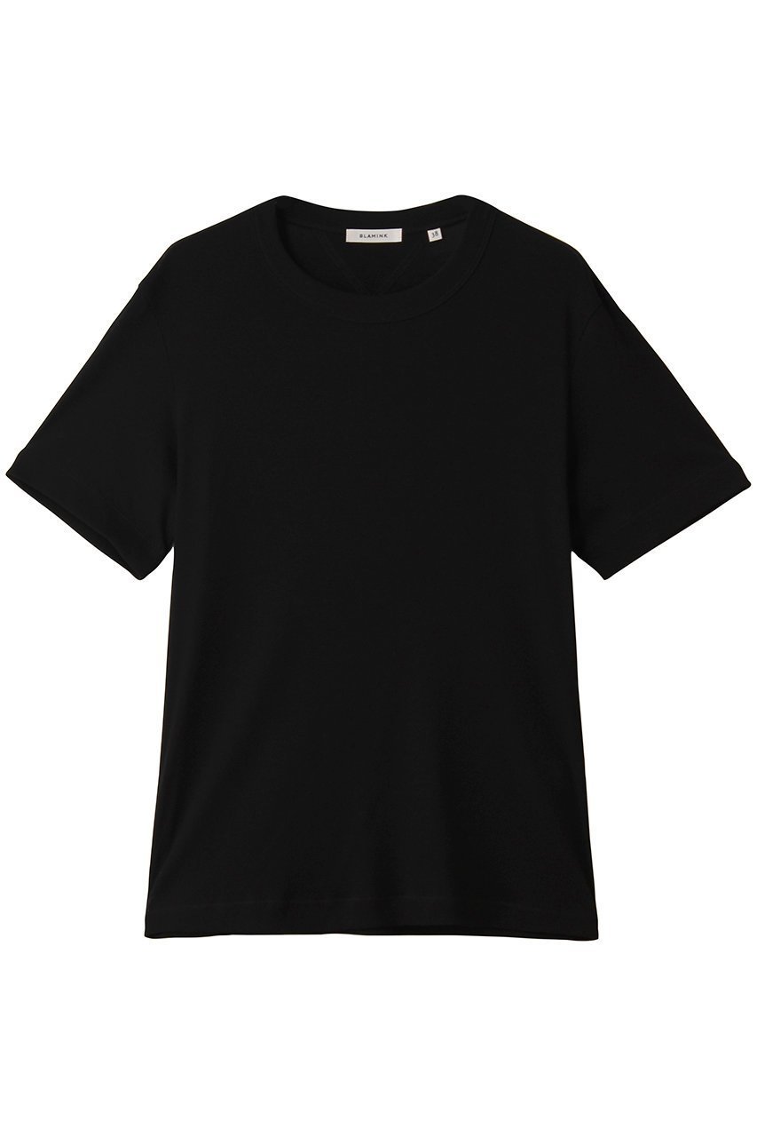 【ブラミンク/BLAMINK】のリブショートスリーブ インテリア・キッズ・メンズ・レディースファッション・服の通販 founy(ファニー) 　ファッション　Fashion　レディースファッション　Fashion for Women　トップス・カットソー　Cut & Sew Tops　シャツ・ブラウス・オフィスカジュアル　Elegant Blouses & Button-Ups　ロングTシャツ・Tシャツ　Longline T-Shirts & Tees　カットソー・ベーシックTシャツ　Cut-and-Sewn Tops / Stretch Tees & Basics　インナー　Innerwear　コンパクト　Compact, Small Size　ショート　Short, Short Length　ジャケット　Jacket, Outerwear　スリーブ　Sleeve, Long Sleeve / Short Sleeve　フィット　Fit, Slim Fit　定番　Standard, Basic Item　新作・新入荷　New Arrivals / New In　ブラック|ID: prp329100004932856 ipo3291000000037025291