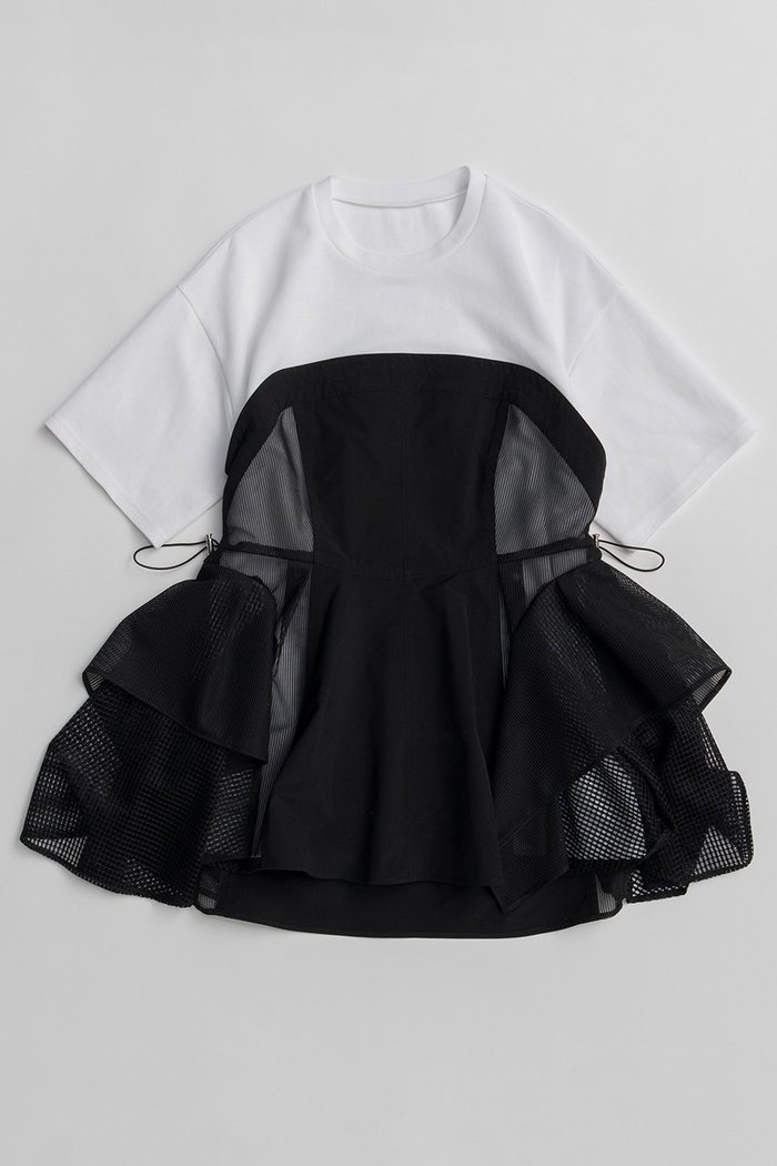 【メゾンスペシャル/MAISON SPECIAL】のMesh Docking T-Shirt/メッシュドッキングTシャツ インテリア・キッズ・メンズ・レディースファッション・服の通販 founy(ファウニー) https://founy.com/ ファッション Fashion レディースファッション Fashion for Women トップス・カットソー Cut & Sew Tops シャツ・ブラウス・オフィスカジュアル Elegant Blouses & Button-Ups ロングTシャツ・Tシャツ Longline T-Shirts & Tees カットソー・ベーシックTシャツ Cut-and-Sewn Tops / Stretch Tees & Basics カットソー Cut and Sewn Top ショート Short, Short Length シンプル Simple, Minimal スポーティ Sporty, Casual Athletic スリーブ Sleeve, Long Sleeve / Short Sleeve ドッキング Docking, Mixed Material バランス Balance, Style Balance ペプラム Peplum, Flared Hem ボトム Bottoms, Lower Wear メッシュ Mesh, Net Fabric 再入荷 Restock / Back in Stock |ID: prp329100004932859 ipo3291000000037025311