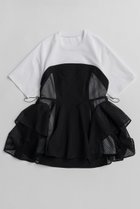 【メゾンスペシャル/MAISON SPECIAL】のMesh Docking T-Shirt/メッシュドッキングTシャツ 人気、トレンドファッション・服の通販 founy(ファニー) ファッション Fashion レディースファッション Fashion for Women トップス・カットソー Cut & Sew Tops シャツ・ブラウス・オフィスカジュアル Elegant Blouses & Button-Ups ロングTシャツ・Tシャツ Longline T-Shirts & Tees カットソー・ベーシックTシャツ Cut-and-Sewn Tops / Stretch Tees & Basics カットソー Cut and Sewn Top ショート Short, Short Length シンプル Simple, Minimal スポーティ Sporty, Casual Athletic スリーブ Sleeve, Long Sleeve / Short Sleeve ドッキング Docking, Mixed Material バランス Balance, Style Balance ペプラム Peplum, Flared Hem ボトム Bottoms, Lower Wear メッシュ Mesh, Net Fabric 再入荷 Restock / Back in Stock thumbnail BLK(ブラック)|ID: prp329100004932859 ipo3291000000037025312