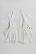 【メゾンスペシャル/MAISON SPECIAL】のMesh Docking T-Shirt/メッシュドッキングTシャツ 人気、トレンドファッション・服の通販 founy(ファニー) ファッション Fashion レディースファッション Fashion for Women トップス・カットソー Cut & Sew Tops シャツ・ブラウス・オフィスカジュアル Elegant Blouses & Button-Ups ロングTシャツ・Tシャツ Longline T-Shirts & Tees カットソー・ベーシックTシャツ Cut-and-Sewn Tops / Stretch Tees & Basics カットソー Cut and Sewn Top ショート Short, Short Length シンプル Simple, Minimal スポーティ Sporty, Casual Athletic スリーブ Sleeve, Long Sleeve / Short Sleeve ドッキング Docking, Mixed Material バランス Balance, Style Balance ペプラム Peplum, Flared Hem ボトム Bottoms, Lower Wear メッシュ Mesh, Net Fabric 再入荷 Restock / Back in Stock thumbnail WHT(ホワイト)|ID: prp329100004932859 ipo3291000000037025313