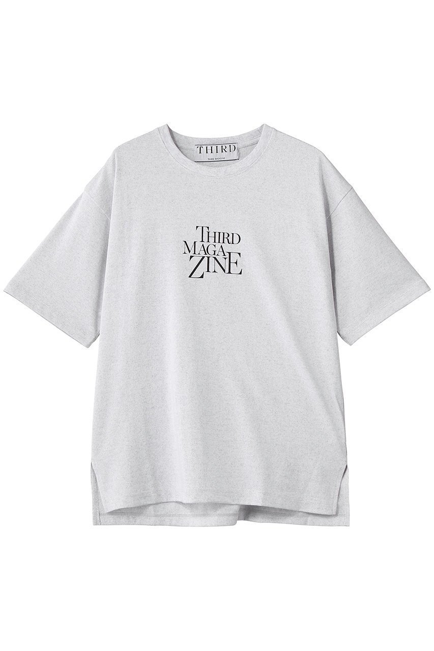 【サードマガジン/THIRD MAGAZINE】のセンターロゴTシャツ インテリア・キッズ・メンズ・レディースファッション・服の通販 founy(ファニー) 　ファッション　Fashion　レディースファッション　Fashion for Women　トップス・カットソー　Cut & Sew Tops　シャツ・ブラウス・オフィスカジュアル　Elegant Blouses & Button-Ups　ロングTシャツ・Tシャツ　Longline T-Shirts & Tees　カットソー・ベーシックTシャツ　Cut-and-Sewn Tops / Stretch Tees & Basics　インナー　Innerwear　ショート　Short, Short Length　シンプル　Simple, Minimal　ジャケット　Jacket, Outerwear　スタイリッシュ　Stylish, Fashionable　スリット　Slit, Slit Detail　スリーブ　Sleeve, Long Sleeve / Short Sleeve　センター　Center, Center Line　新作・新入荷　New Arrivals / New In　杢グレー|ID: prp329100004932860 ipo3291000000037025322