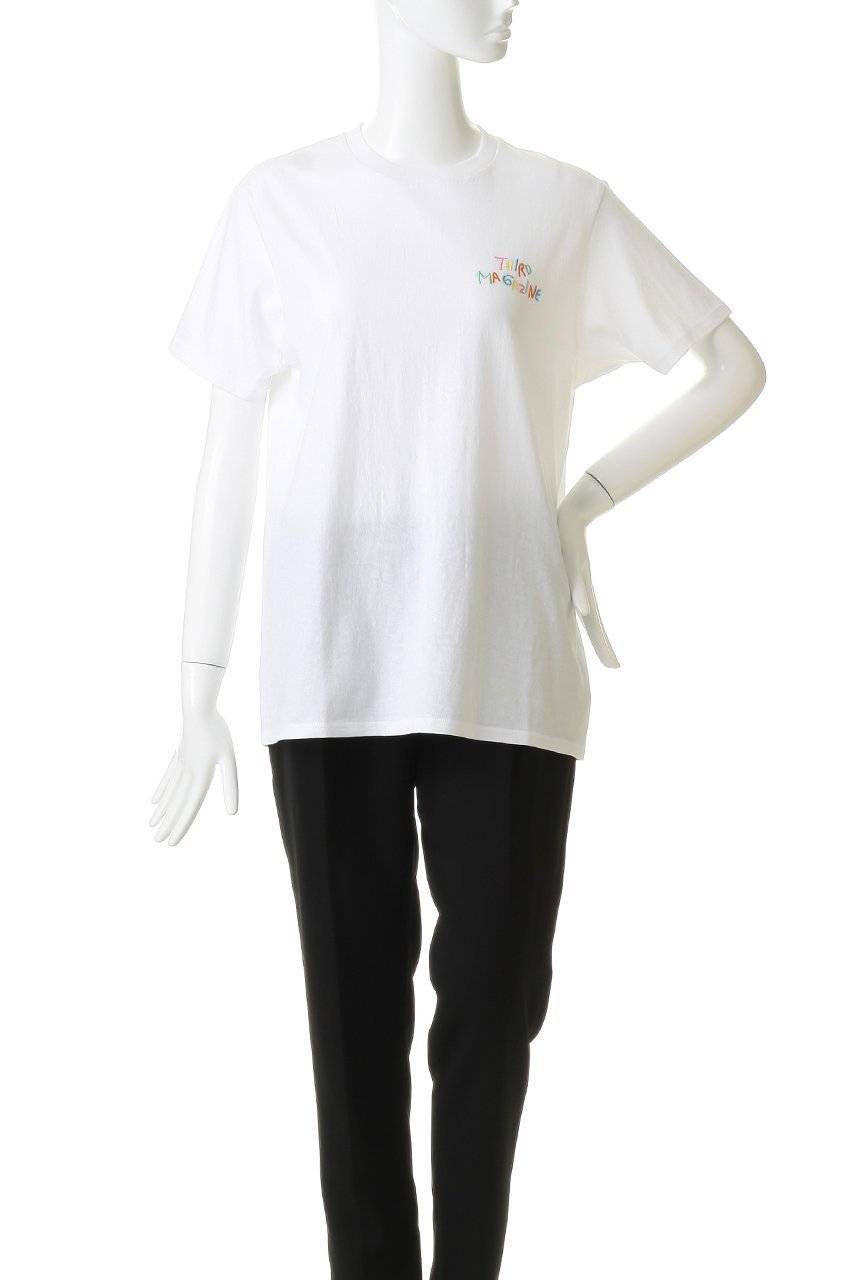 【サードマガジン/THIRD MAGAZINE】の【別注】【FRUIT OF THE LOOM】Tシャツ 人気、トレンドファッション・服の通販 founy(ファニー) 　ファッション　Fashion　レディースファッション　Fashion for Women　トップス・カットソー　Cut & Sew Tops　シャツ・ブラウス・オフィスカジュアル　Elegant Blouses & Button-Ups　ロングTシャツ・Tシャツ　Longline T-Shirts & Tees　カットソー・ベーシックTシャツ　Cut-and-Sewn Tops / Stretch Tees & Basics　ショート　Short, Short Length　スリーブ　Sleeve, Long Sleeve / Short Sleeve　センター　Center, Center Line　デニム　Denim, Jeans Material　別注　Limited Edition, Custom Order　新作・新入荷　New Arrivals / New In　other-2|ID: prp329100004932861 ipo3291000000037025329