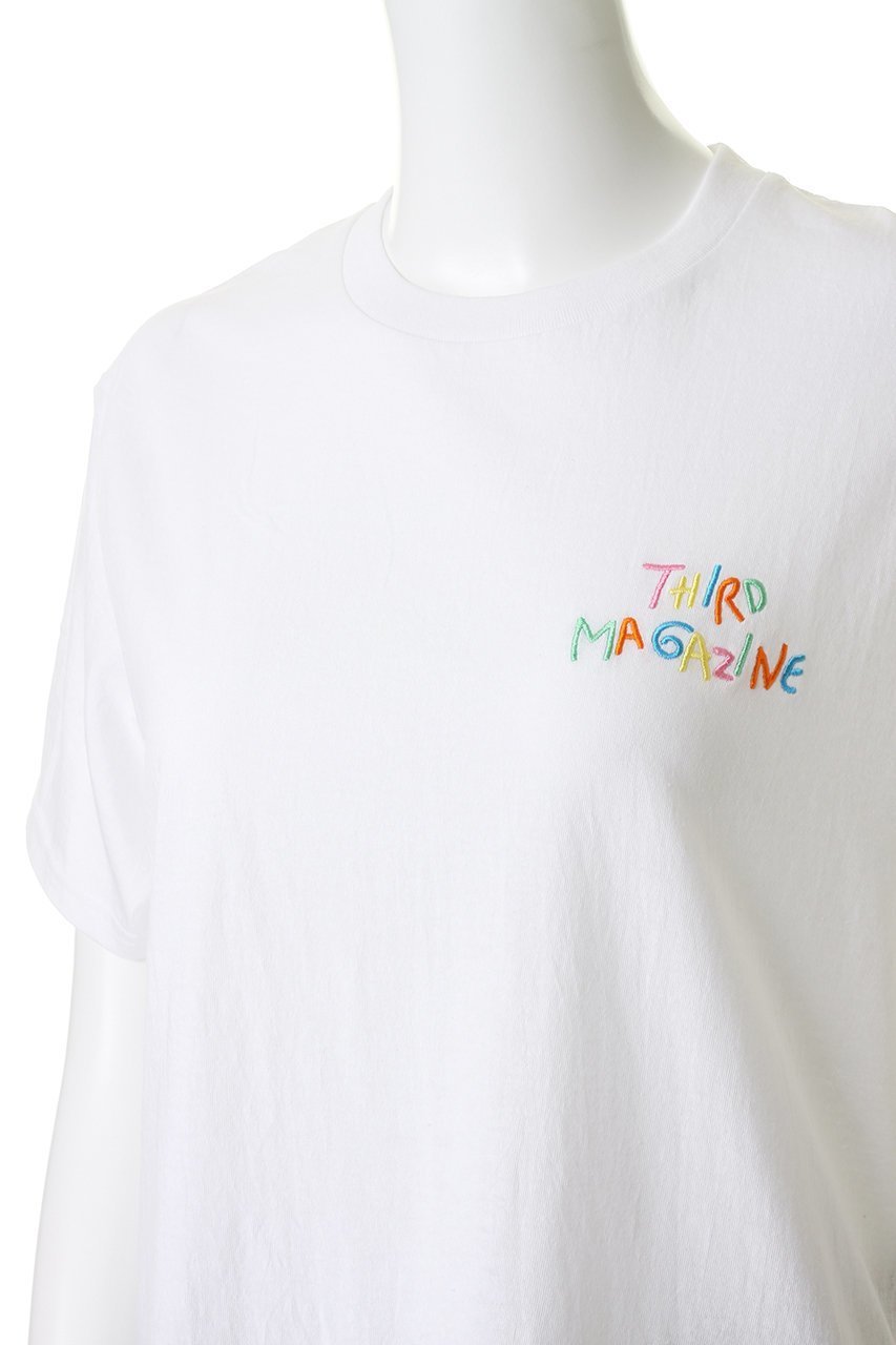 【サードマガジン/THIRD MAGAZINE】の【別注】【FRUIT OF THE LOOM】Tシャツ 人気、トレンドファッション・服の通販 founy(ファニー) 　ファッション　Fashion　レディースファッション　Fashion for Women　トップス・カットソー　Cut & Sew Tops　シャツ・ブラウス・オフィスカジュアル　Elegant Blouses & Button-Ups　ロングTシャツ・Tシャツ　Longline T-Shirts & Tees　カットソー・ベーシックTシャツ　Cut-and-Sewn Tops / Stretch Tees & Basics　ショート　Short, Short Length　スリーブ　Sleeve, Long Sleeve / Short Sleeve　センター　Center, Center Line　デニム　Denim, Jeans Material　別注　Limited Edition, Custom Order　新作・新入荷　New Arrivals / New In　other-5|ID: prp329100004932861 ipo3291000000037025332