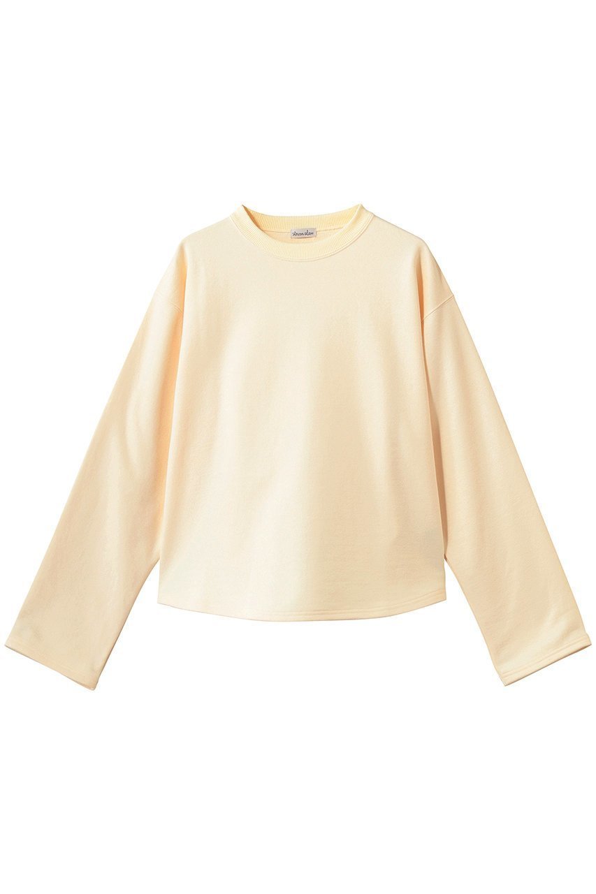 【スティーブンアラン/steven alan】のコットン スウェット プルオーバー インテリア・キッズ・メンズ・レディースファッション・服の通販 founy(ファニー) 　ファッション　Fashion　レディースファッション　Fashion for Women　トップス・カットソー　Cut & Sew Tops　シャツ・ブラウス・オフィスカジュアル　Elegant Blouses & Button-Ups　レディースパーカー・カジュアルフーディー　Casual Hoodies & Sweatshirts　ロングTシャツ・Tシャツ　Longline T-Shirts & Tees　カジュアルプルオーバー・ニットトップス　Pullovers & Knit Tops / Casual Pullovers　スウェット・クルーネックトップス　Sweatshirts & Crewnecks / Relaxed Fit Sweat Tops　カットソー・ベーシックTシャツ　Cut-and-Sewn Tops / Stretch Tees & Basics　おすすめ　Recommended / Our Picks　スウェット / スエット　Sweatshirt, Sweatwear　バランス　Balance, Style Balance　ボトム　Bottoms, Lower Wear　新作・新入荷　New Arrivals / New In　オフホワイト|ID: prp329100004932863 ipo3291000000037025343