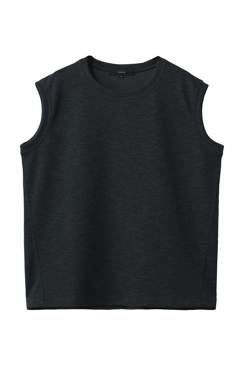 【フローレント/FLORENT】のリネンライクダブルフェイス ジャージートップス インテリア・キッズ・メンズ・レディースファッション・服の通販 founy(ファニー) 　ファッション　Fashion　レディースファッション　Fashion for Women　トップス・カットソー　Cut & Sew Tops　キャミソール&ノースリーブ　Camisoles & Sleeveless Tops　シャツ・ブラウス・オフィスカジュアル　Elegant Blouses & Button-Ups　ロングTシャツ・Tシャツ　Longline T-Shirts & Tees　カットソー・ベーシックTシャツ　Cut-and-Sewn Tops / Stretch Tees & Basics　なめらか　Smooth, Silky Texture　キャミソール　Camisole, Spaghetti Strap Top　タンク　Tank Top, Sleeveless Top　トラベル　Travel, Travel Gear　定番　Standard, Basic Item　新作・新入荷　New Arrivals / New In　ダークグレー|ID: prp329100004932864 ipo3291000000037025351