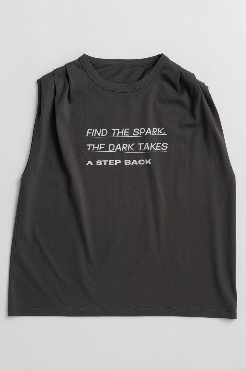 【メゾンスペシャル/MAISON SPECIAL】のTuck Print Top/タックプリントトップ インテリア・キッズ・メンズ・レディースファッション・服の通販 founy(ファニー) 　ファッション　Fashion　レディースファッション　Fashion for Women　トップス・カットソー　Cut & Sew Tops　シャツ・ブラウス・オフィスカジュアル　Elegant Blouses & Button-Ups　ロングTシャツ・Tシャツ　Longline T-Shirts & Tees　カットソー・ベーシックTシャツ　Cut-and-Sewn Tops / Stretch Tees & Basics　ショルダー　Shoulder, Shoulder Strap　ショート　Short, Short Length　スリーブ　Sleeve, Long Sleeve / Short Sleeve　フロント　Front, Front Design　プリント　Print, Printed Pattern　ボックス　Boxy, Box Shape　夏　Summer　新作・新入荷　New Arrivals / New In　C.GRY(チャコールグレー)|ID: prp329100004932866 ipo3291000000037025370