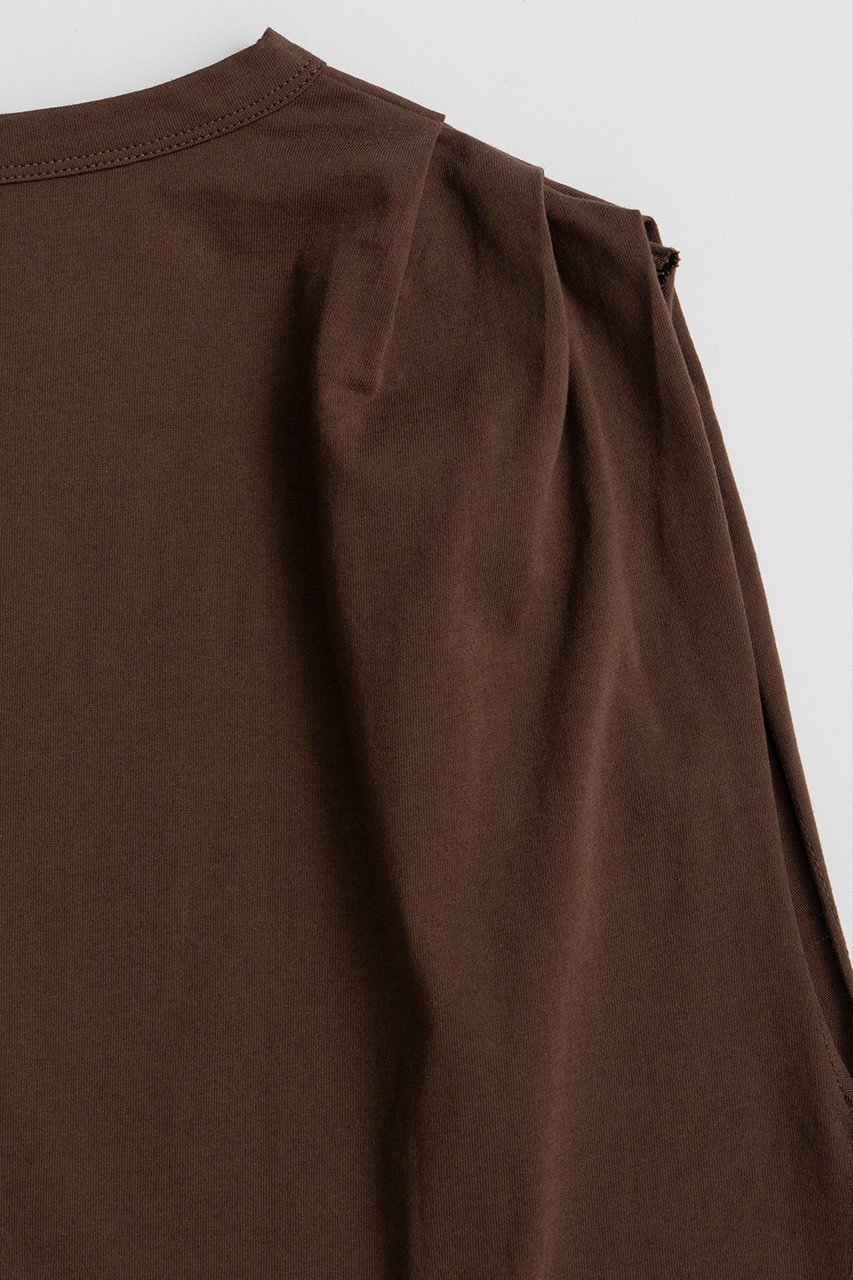 【メゾンスペシャル/MAISON SPECIAL】のTuck Print Top/タックプリントトップ 人気、トレンドファッション・服の通販 founy(ファニー) 　ファッション　Fashion　レディースファッション　Fashion for Women　トップス・カットソー　Cut & Sew Tops　シャツ・ブラウス・オフィスカジュアル　Elegant Blouses & Button-Ups　ロングTシャツ・Tシャツ　Longline T-Shirts & Tees　カットソー・ベーシックTシャツ　Cut-and-Sewn Tops / Stretch Tees & Basics　ショルダー　Shoulder, Shoulder Strap　ショート　Short, Short Length　スリーブ　Sleeve, Long Sleeve / Short Sleeve　フロント　Front, Front Design　プリント　Print, Printed Pattern　ボックス　Boxy, Box Shape　夏　Summer　新作・新入荷　New Arrivals / New In　other-6|ID: prp329100004932866 ipo3291000000037025377