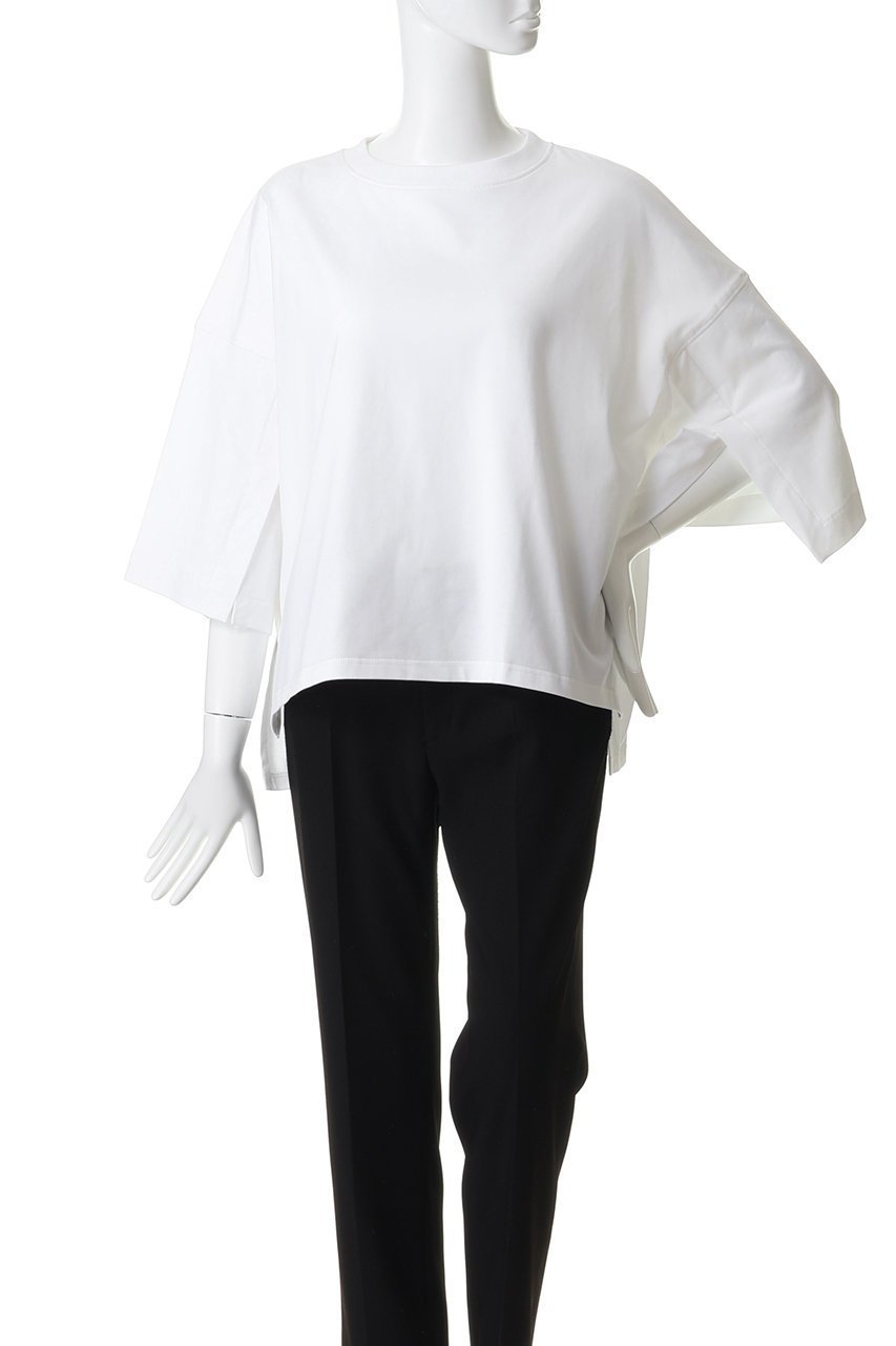 【プルミエ アロンディスモン/1er Arrondissement】の【COGTHEBIGSMOKE 】“NOELLA”Tシャツ 人気、トレンドファッション・服の通販 founy(ファニー) 　ファッション　Fashion　レディースファッション　Fashion for Women　トップス・カットソー　Cut & Sew Tops　シャツ・ブラウス・オフィスカジュアル　Elegant Blouses & Button-Ups　ロングTシャツ・Tシャツ　Longline T-Shirts & Tees　カットソー・ベーシックTシャツ　Cut-and-Sewn Tops / Stretch Tees & Basics　ショルダー　Shoulder, Shoulder Strap　ショート　Short, Short Length　シンプル　Simple, Minimal　スリット　Slit, Slit Detail　スリーブ　Sleeve, Long Sleeve / Short Sleeve　トレンド　Trend, Trending Now　ドロップ　Drop Shoulder, Dropped Style　フォルム　Silhouette, Form　新作・新入荷　New Arrivals / New In　other-2|ID: prp329100004932869 ipo3291000000037025402