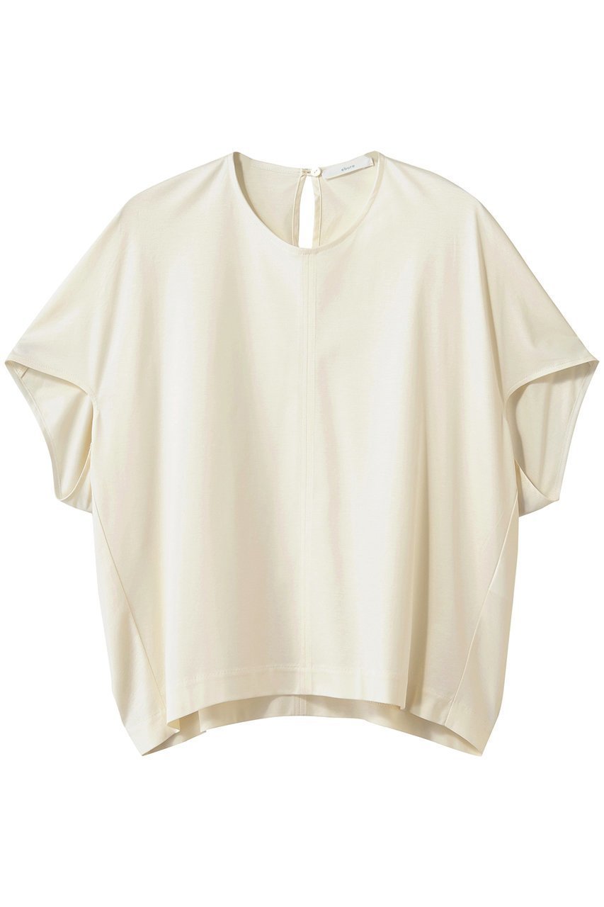【エブール/ebure】の【店舗限定】ハイゲージシルケットスムーズ クルーネックカットソー 人気、トレンドファッション・服の通販 founy(ファニー) 　ファッション　Fashion　レディースファッション　Fashion for Women　トップス・カットソー　Cut & Sew Tops　シャツ・ブラウス・オフィスカジュアル　Elegant Blouses & Button-Ups　ロングTシャツ・Tシャツ　Longline T-Shirts & Tees　カットソー・ベーシックTシャツ　Cut-and-Sewn Tops / Stretch Tees & Basics　カットソー　Cut and Sewn Top　ショート　Short, Short Length　スリーブ　Sleeve, Long Sleeve / Short Sleeve　フォルム　Silhouette, Form　ボトム　Bottoms, Lower Wear　新作・新入荷　New Arrivals / New In　 other-1|ID: prp329100004932871 ipo3291000000037025419
