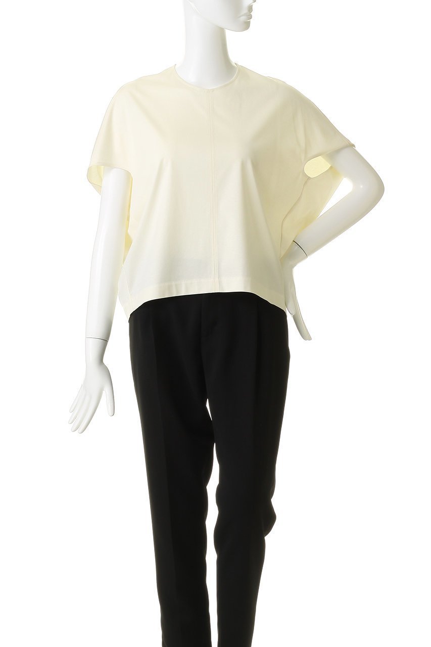 【エブール/ebure】の【店舗限定】ハイゲージシルケットスムーズ クルーネックカットソー 人気、トレンドファッション・服の通販 founy(ファニー) 　ファッション　Fashion　レディースファッション　Fashion for Women　トップス・カットソー　Cut & Sew Tops　シャツ・ブラウス・オフィスカジュアル　Elegant Blouses & Button-Ups　ロングTシャツ・Tシャツ　Longline T-Shirts & Tees　カットソー・ベーシックTシャツ　Cut-and-Sewn Tops / Stretch Tees & Basics　カットソー　Cut and Sewn Top　ショート　Short, Short Length　スリーブ　Sleeve, Long Sleeve / Short Sleeve　フォルム　Silhouette, Form　ボトム　Bottoms, Lower Wear　新作・新入荷　New Arrivals / New In　other-2|ID: prp329100004932871 ipo3291000000037025422