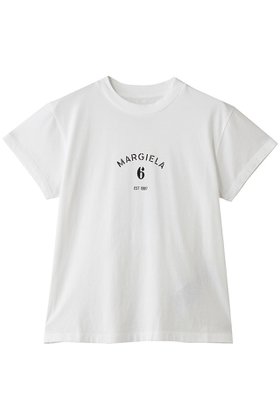 【エムエム6 メゾン マルタン マルジェラ/MM6 Maison Martin Margiela】のロゴプリントTシャツ 人気、トレンドファッション・服の通販 founy(ファニー) ファッション Fashion レディースファッション Fashion for Women トップス・カットソー Cut & Sew Tops シャツ・ブラウス・オフィスカジュアル Elegant Blouses & Button-Ups ロングTシャツ・Tシャツ Longline T-Shirts & Tees カットソー・ベーシックTシャツ Cut-and-Sewn Tops / Stretch Tees & Basics コンパクト Compact, Small Size ショート Short, Short Length スタイリッシュ Stylish, Fashionable スリーブ Sleeve, Long Sleeve / Short Sleeve ハーフ Half, Half-Length プリント Print, Printed Pattern 新作・新入荷 New Arrivals / New In |ID:prp329100004932873