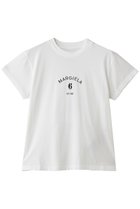 【エムエム6 メゾン マルタン マルジェラ/MM6 Maison Martin Margiela】のロゴプリントTシャツ 人気、トレンドファッション・服の通販 founy(ファニー) ファッション Fashion レディースファッション Fashion for Women トップス・カットソー Cut & Sew Tops シャツ・ブラウス・オフィスカジュアル Elegant Blouses & Button-Ups ロングTシャツ・Tシャツ Longline T-Shirts & Tees カットソー・ベーシックTシャツ Cut-and-Sewn Tops / Stretch Tees & Basics コンパクト Compact, Small Size ショート Short, Short Length スタイリッシュ Stylish, Fashionable スリーブ Sleeve, Long Sleeve / Short Sleeve ハーフ Half, Half-Length プリント Print, Printed Pattern 新作・新入荷 New Arrivals / New In thumbnail オフホワイト|ID: prp329100004932873 ipo3291000000037025437