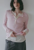 【エトレトウキョウ/ETRE TOKYO】のシアーワッフルヘンリーネックプルオーバー 人気、トレンドファッション・服の通販 founy(ファニー) ファッション Fashion レディースファッション Fashion for Women トップス・カットソー Cut & Sew Tops シャツ・ブラウス・オフィスカジュアル Elegant Blouses & Button-Ups ロングTシャツ・Tシャツ Longline T-Shirts & Tees カジュアルプルオーバー・ニットトップス Pullovers & Knit Tops / Casual Pullovers カットソー・ベーシックTシャツ Cut-and-Sewn Tops / Stretch Tees & Basics 春 Spring シンプル Simple, Minimal スリーブ Sleeve, Long Sleeve / Short Sleeve フィット Fit, Slim Fit フロント Front, Front Design ロング Long, Long-Length ワッフル Waffle, Waffle Knit おすすめ Recommended / Our Picks 新作・新入荷 New Arrivals / New In thumbnail ピンク|ID: prp329100004932877 ipo3291000000037025467