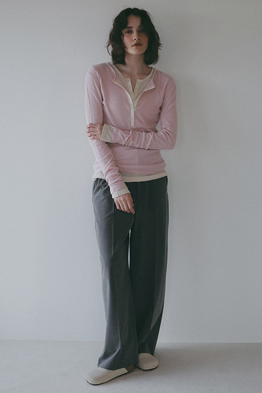 【エトレトウキョウ/ETRE TOKYO】のシアーワッフルヘンリーネックプルオーバー 人気、トレンドファッション・服の通販 founy(ファニー) 　ファッション　Fashion　レディースファッション　Fashion for Women　トップス・カットソー　Cut & Sew Tops　シャツ・ブラウス・オフィスカジュアル　Elegant Blouses & Button-Ups　ロングTシャツ・Tシャツ　Longline T-Shirts & Tees　カジュアルプルオーバー・ニットトップス　Pullovers & Knit Tops / Casual Pullovers　カットソー・ベーシックTシャツ　Cut-and-Sewn Tops / Stretch Tees & Basics　春　Spring　シンプル　Simple, Minimal　スリーブ　Sleeve, Long Sleeve / Short Sleeve　フィット　Fit, Slim Fit　フロント　Front, Front Design　ロング　Long, Long-Length　ワッフル　Waffle, Waffle Knit　おすすめ　Recommended / Our Picks　新作・新入荷　New Arrivals / New In　other-8|ID: prp329100004932877 ipo3291000000037025474