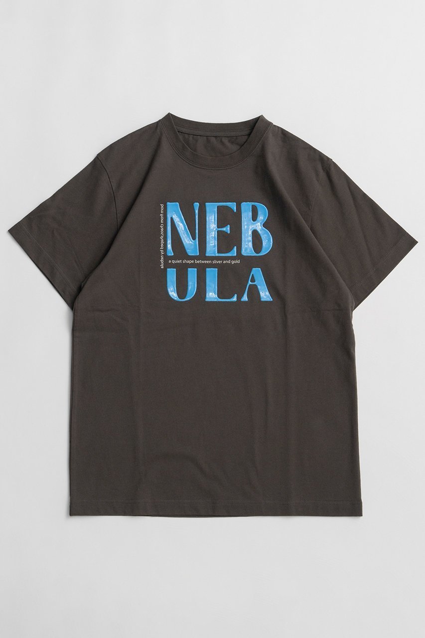 【メゾンスペシャル/MAISON SPECIAL】のNEBULA Logo T-Shirt/NEBULAロゴTシャツ インテリア・キッズ・メンズ・レディースファッション・服の通販 founy(ファニー) 　ファッション　Fashion　レディースファッション　Fashion for Women　トップス・カットソー　Cut & Sew Tops　シャツ・ブラウス・オフィスカジュアル　Elegant Blouses & Button-Ups　ロングTシャツ・Tシャツ　Longline T-Shirts & Tees　カットソー・ベーシックTシャツ　Cut-and-Sewn Tops / Stretch Tees & Basics　インナー　Innerwear　ショート　Short, Short Length　シルバー　Silver, Metallic Silver　シンプル　Simple, Minimal　ジャケット　Jacket, Outerwear　スリーブ　Sleeve, Long Sleeve / Short Sleeve　フロント　Front, Front Design　プリント　Print, Printed Pattern　ベーシック　Basic, Essential　定番　Standard, Basic Item　新作・新入荷　New Arrivals / New In　C.GRY(チャコールグレー)|ID: prp329100004932882 ipo3291000000037025504