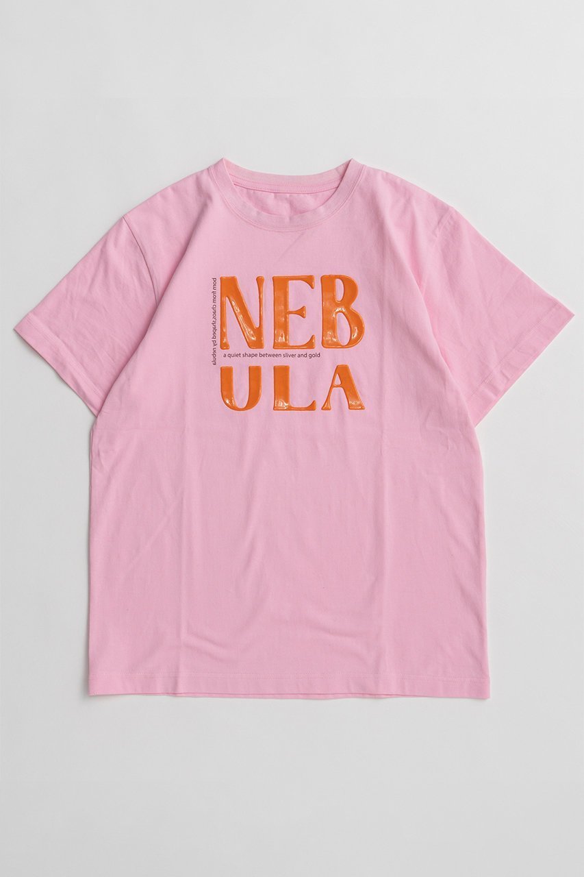 【メゾンスペシャル/MAISON SPECIAL】のNEBULA Logo T-Shirt/NEBULAロゴTシャツ インテリア・キッズ・メンズ・レディースファッション・服の通販 founy(ファニー) 　ファッション　Fashion　レディースファッション　Fashion for Women　トップス・カットソー　Cut & Sew Tops　シャツ・ブラウス・オフィスカジュアル　Elegant Blouses & Button-Ups　ロングTシャツ・Tシャツ　Longline T-Shirts & Tees　カットソー・ベーシックTシャツ　Cut-and-Sewn Tops / Stretch Tees & Basics　インナー　Innerwear　ショート　Short, Short Length　シルバー　Silver, Metallic Silver　シンプル　Simple, Minimal　ジャケット　Jacket, Outerwear　スリーブ　Sleeve, Long Sleeve / Short Sleeve　フロント　Front, Front Design　プリント　Print, Printed Pattern　ベーシック　Basic, Essential　定番　Standard, Basic Item　新作・新入荷　New Arrivals / New In　PNK(ピンク)|ID: prp329100004932882 ipo3291000000037025506