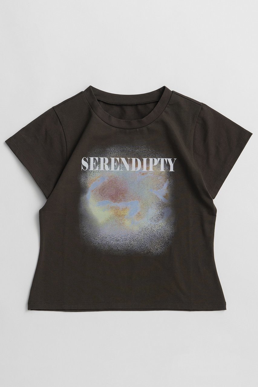 【メゾンスペシャル/MAISON SPECIAL】のSERENDIPTY T-Shirt/SERENDIPTY Tシャツ インテリア・キッズ・メンズ・レディースファッション・服の通販 founy(ファニー) 　ファッション　Fashion　レディースファッション　Fashion for Women　トップス・カットソー　Cut & Sew Tops　シャツ・ブラウス・オフィスカジュアル　Elegant Blouses & Button-Ups　ロングTシャツ・Tシャツ　Longline T-Shirts & Tees　カットソー・ベーシックTシャツ　Cut-and-Sewn Tops / Stretch Tees & Basics　グラフィック　Graphic, Graphic Design　ショート　Short, Short Length　シンプル　Simple, Minimal　スリーブ　Sleeve, Long Sleeve / Short Sleeve　バランス　Balance, Style Balance　ボトム　Bottoms, Lower Wear　新作・新入荷　New Arrivals / New In　BLK(ブラック)|ID: prp329100004932883 ipo3291000000037025514