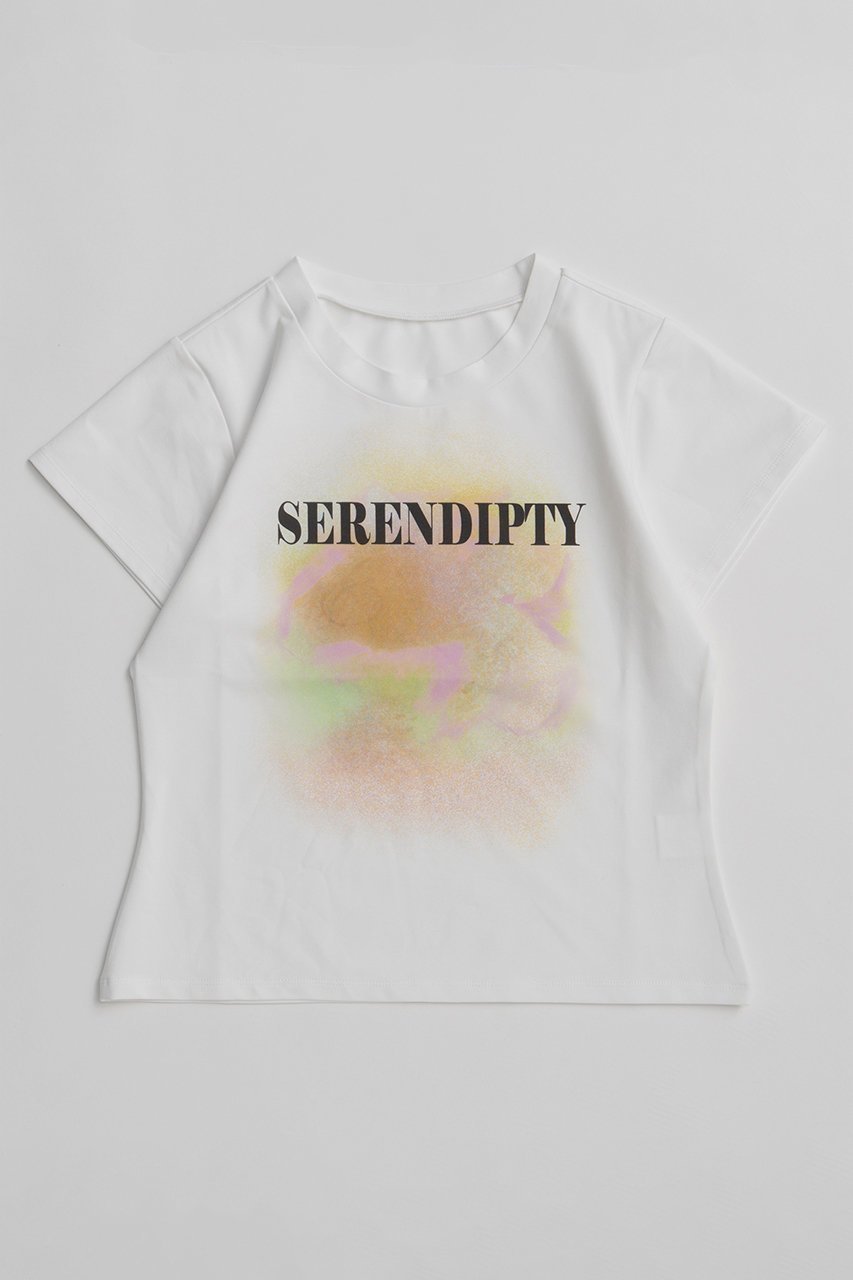 【メゾンスペシャル/MAISON SPECIAL】のSERENDIPTY T-Shirt/SERENDIPTY Tシャツ インテリア・キッズ・メンズ・レディースファッション・服の通販 founy(ファニー) 　ファッション　Fashion　レディースファッション　Fashion for Women　トップス・カットソー　Cut & Sew Tops　シャツ・ブラウス・オフィスカジュアル　Elegant Blouses & Button-Ups　ロングTシャツ・Tシャツ　Longline T-Shirts & Tees　カットソー・ベーシックTシャツ　Cut-and-Sewn Tops / Stretch Tees & Basics　グラフィック　Graphic, Graphic Design　ショート　Short, Short Length　シンプル　Simple, Minimal　スリーブ　Sleeve, Long Sleeve / Short Sleeve　バランス　Balance, Style Balance　ボトム　Bottoms, Lower Wear　新作・新入荷　New Arrivals / New In　WHT(ホワイト)|ID: prp329100004932883 ipo3291000000037025515