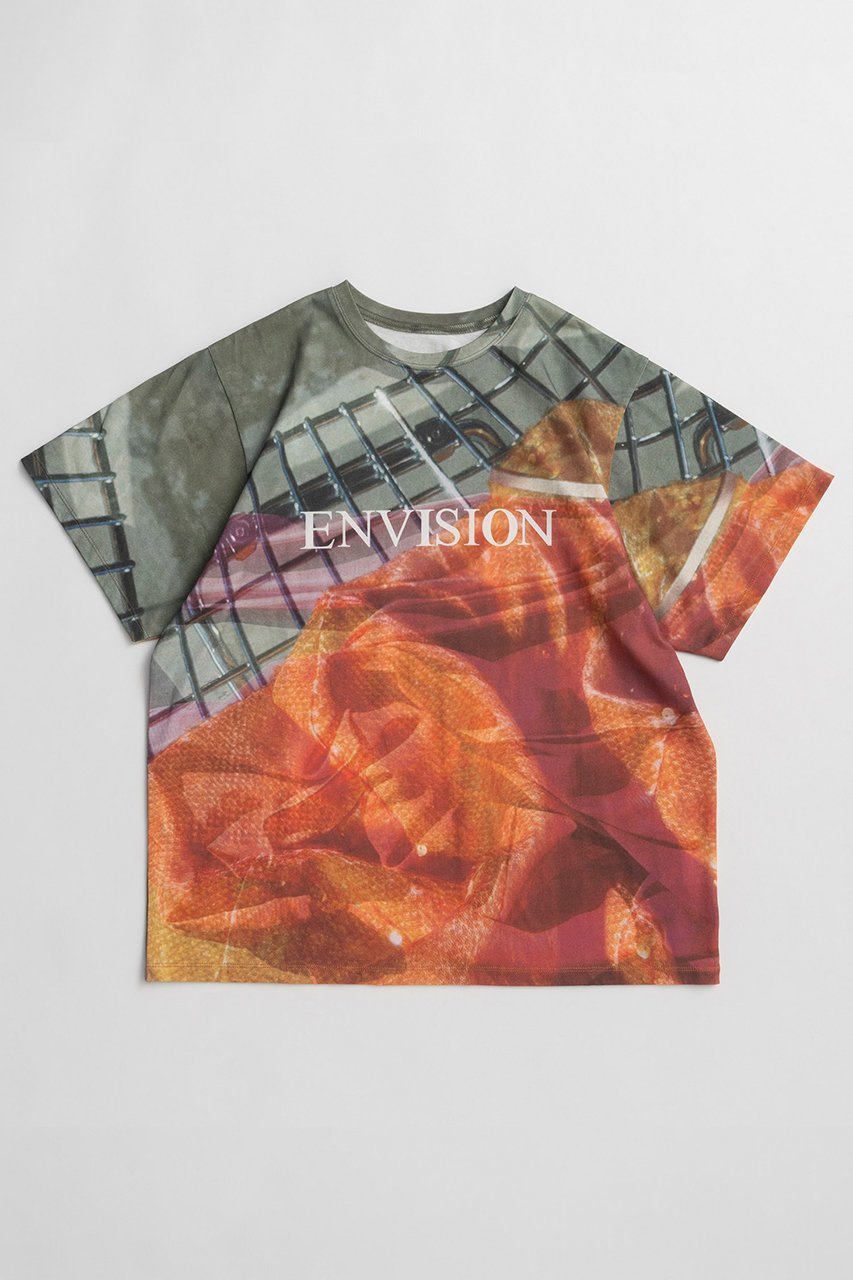 【メゾンスペシャル/MAISON SPECIAL】のFabric Photo Over T-Shirt/ファブリックフォトオーバーTEE インテリア・キッズ・メンズ・レディースファッション・服の通販 founy(ファニー) 　ファッション　Fashion　レディースファッション　Fashion for Women　トップス・カットソー　Cut & Sew Tops　シャツ・ブラウス・オフィスカジュアル　Elegant Blouses & Button-Ups　ロングTシャツ・Tシャツ　Longline T-Shirts & Tees　カットソー・ベーシックTシャツ　Cut-and-Sewn Tops / Stretch Tees & Basics　グラフィック　Graphic, Graphic Design　ショート　Short, Short Length　シンプル　Simple, Minimal　スリーブ　Sleeve, Long Sleeve / Short Sleeve　バランス　Balance, Style Balance　フロント　Front, Front Design　プリント　Print, Printed Pattern　おすすめ　Recommended / Our Picks　新作・新入荷　New Arrivals / New In　ORG(オレンジ)|ID: prp329100004932885 ipo3291000000037025530