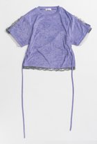 【メゾンスペシャル/MAISON SPECIAL】の2WAY Lace Trim Pile T-Shirt/2WAYレーストリムパイルTシャツ PPL(パープル)|ID: prp329100004932886 ipo3291000000037025541