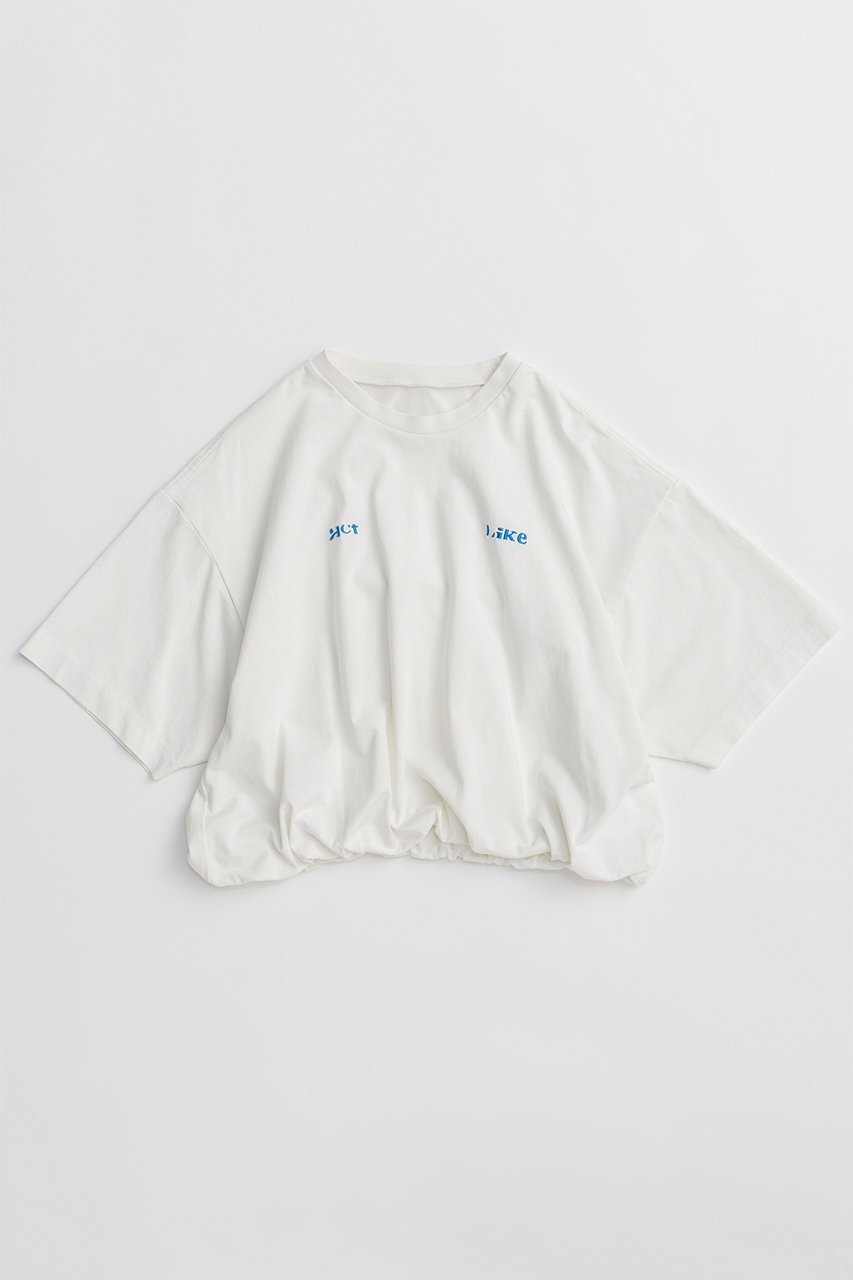 【メゾンスペシャル/MAISON SPECIAL】のBalloon T-Shirt/バルーンTシャツ インテリア・キッズ・メンズ・レディースファッション・服の通販 founy(ファニー) 　ファッション　Fashion　レディースファッション　Fashion for Women　トップス・カットソー　Cut & Sew Tops　シャツ・ブラウス・オフィスカジュアル　Elegant Blouses & Button-Ups　ロングTシャツ・Tシャツ　Longline T-Shirts & Tees　カットソー・ベーシックTシャツ　Cut-and-Sewn Tops / Stretch Tees & Basics　ショート　Short, Short Length　シンプル　Simple, Minimal　スリーブ　Sleeve, Long Sleeve / Short Sleeve　バランス　Balance, Style Balance　バルーン　Balloon, Balloon Silhouette　フォルム　Silhouette, Form　フロント　Front, Front Design　ボトム　Bottoms, Lower Wear　リラックス　Relax, Relaxed Fit　ヴィンテージ　Vintage Style　新作・新入荷　New Arrivals / New In　WHT(ホワイト)|ID: prp329100004932887 ipo3291000000037025553