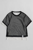 【メゾンスペシャル/MAISON SPECIAL】のMesh Layered T-Shirt/メッシュレイヤードTシャツ 人気、トレンドファッション・服の通販 founy(ファニー) ファッション Fashion レディースファッション Fashion for Women トップス・カットソー Cut & Sew Tops シャツ・ブラウス・オフィスカジュアル Elegant Blouses & Button-Ups ロングTシャツ・Tシャツ Longline T-Shirts & Tees カットソー・ベーシックTシャツ Cut-and-Sewn Tops / Stretch Tees & Basics ショート Short, Short Length シンプル Simple, Minimal スリーブ Sleeve, Long Sleeve / Short Sleeve テレコ Ribbed, Rib Stitch デニム Denim, Jeans Material フィット Fit, Slim Fit メッシュ Mesh, Net Fabric ワイド Wide, Wide Fit 夏 Summer 新作・新入荷 New Arrivals / New In thumbnail BLK(ブラック)|ID: prp329100004932888 ipo3291000000037025560