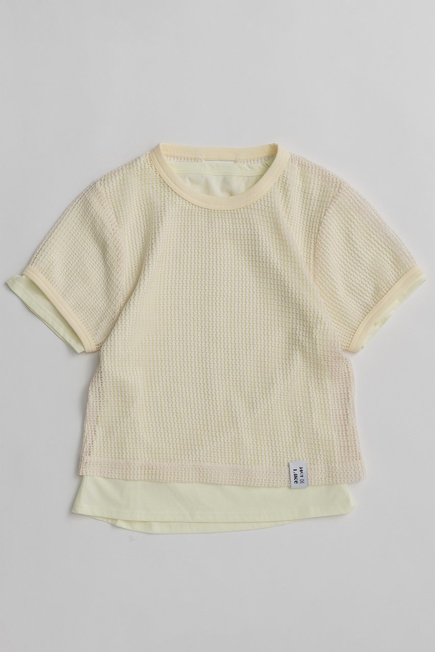 【メゾンスペシャル/MAISON SPECIAL】のMesh Layered T-Shirt/メッシュレイヤードTシャツ インテリア・キッズ・メンズ・レディースファッション・服の通販 founy(ファニー) 　ファッション　Fashion　レディースファッション　Fashion for Women　トップス・カットソー　Cut & Sew Tops　シャツ・ブラウス・オフィスカジュアル　Elegant Blouses & Button-Ups　ロングTシャツ・Tシャツ　Longline T-Shirts & Tees　カットソー・ベーシックTシャツ　Cut-and-Sewn Tops / Stretch Tees & Basics　ショート　Short, Short Length　シンプル　Simple, Minimal　スリーブ　Sleeve, Long Sleeve / Short Sleeve　テレコ　Ribbed, Rib Stitch　デニム　Denim, Jeans Material　フィット　Fit, Slim Fit　メッシュ　Mesh, Net Fabric　ワイド　Wide, Wide Fit　夏　Summer　新作・新入荷　New Arrivals / New In　WHT(ホワイト)|ID: prp329100004932888 ipo3291000000037025561